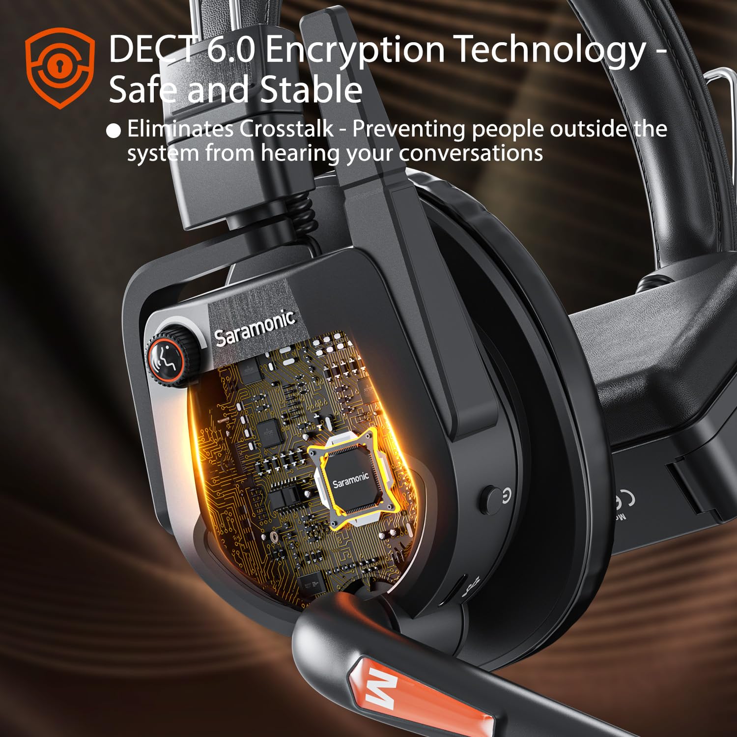 Saramonic WiTalk9-3S 3-Person 1.9GHz Full-Duplex Wireless Intercom System with 500m Range, expandable to 30 Users, 6 Batteries, 6-Bay Charger & Case