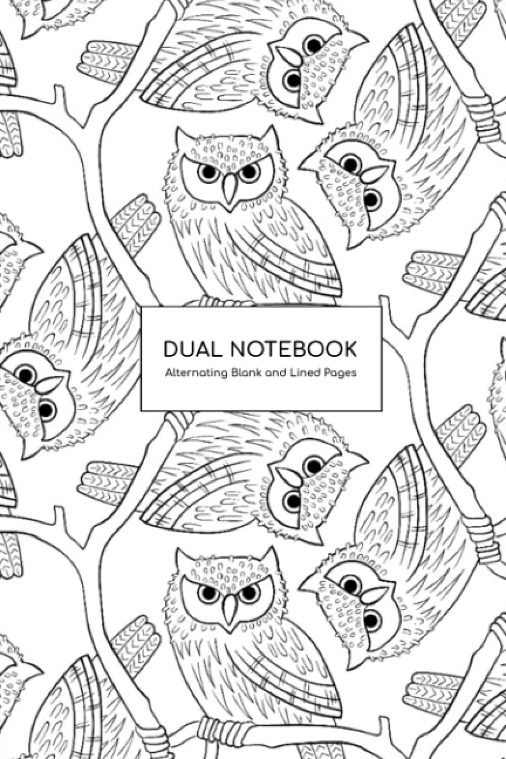Dual Notebook: A Journal with Alternating Blank and College Ruled Pages. Perfect For Writing, Sketching and all Kinds of Creative Composition.