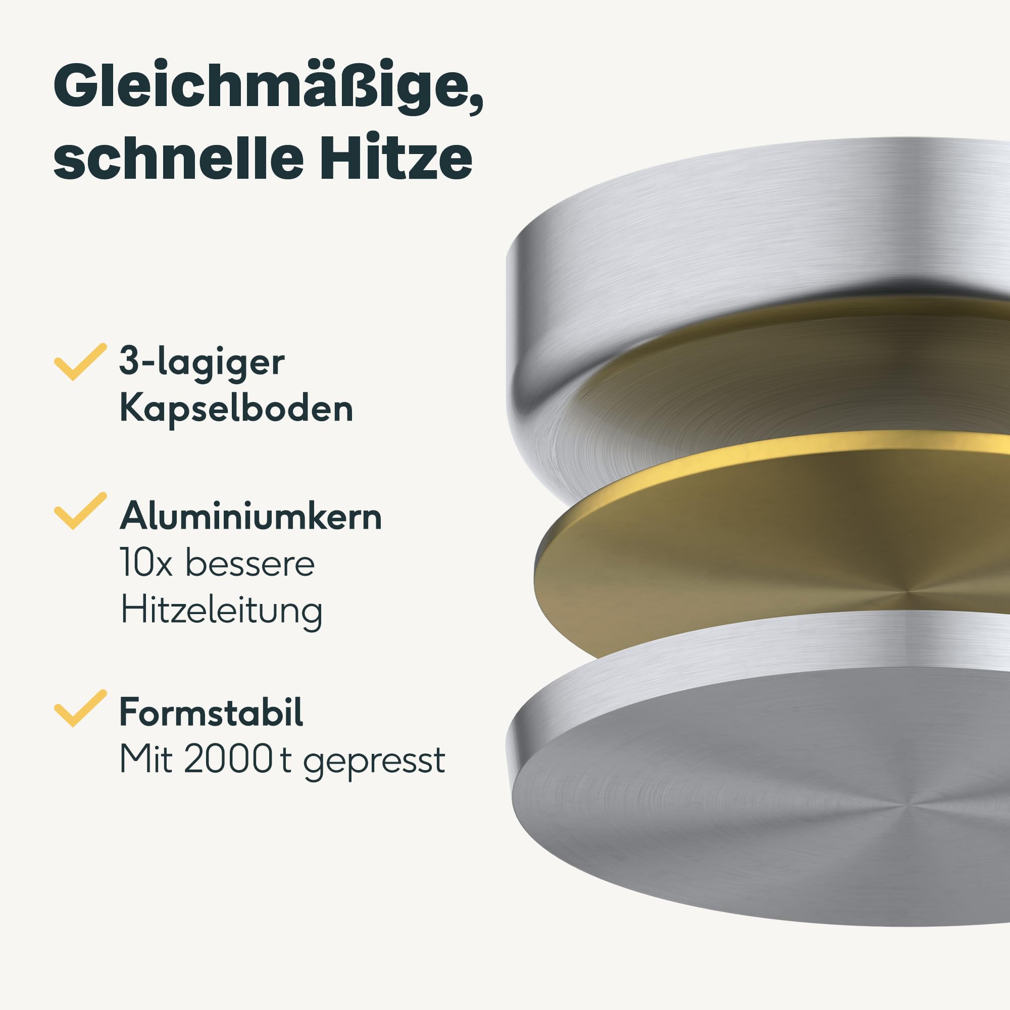SILBERTHAL Edelstahl Pfanne Unbeschichtet - Induktion - Profi Bratpfanne 28cm - Röstaromen - Ofenfest