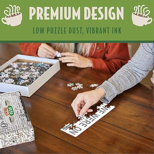 Miniatura 2 de Paladone Friends Central Perk - Rompecabezas de collage de 1000 piezas, eslóganes populares, color blanco