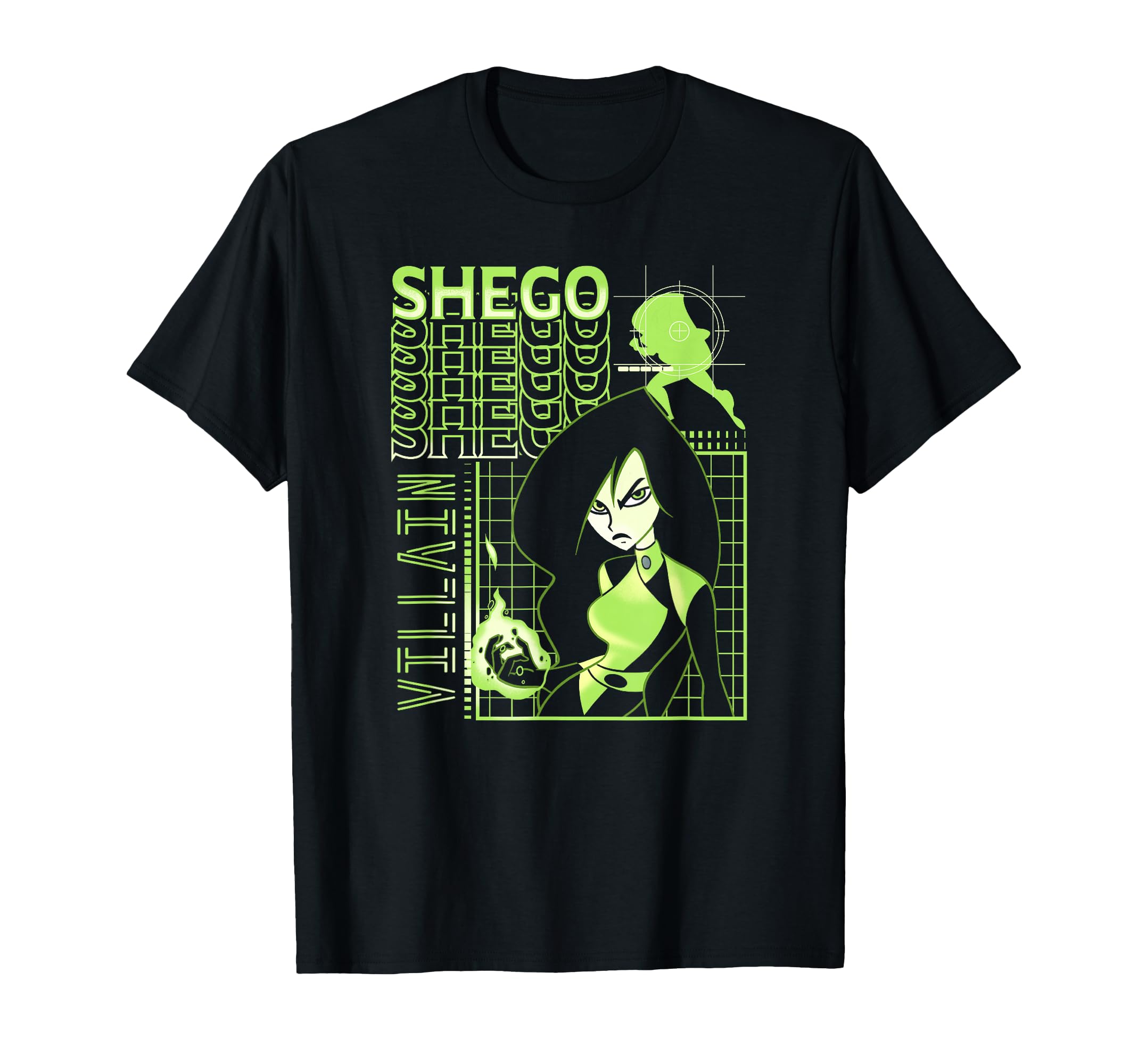 Kim Possible Shego Geo Villain Poster T-Shirt
