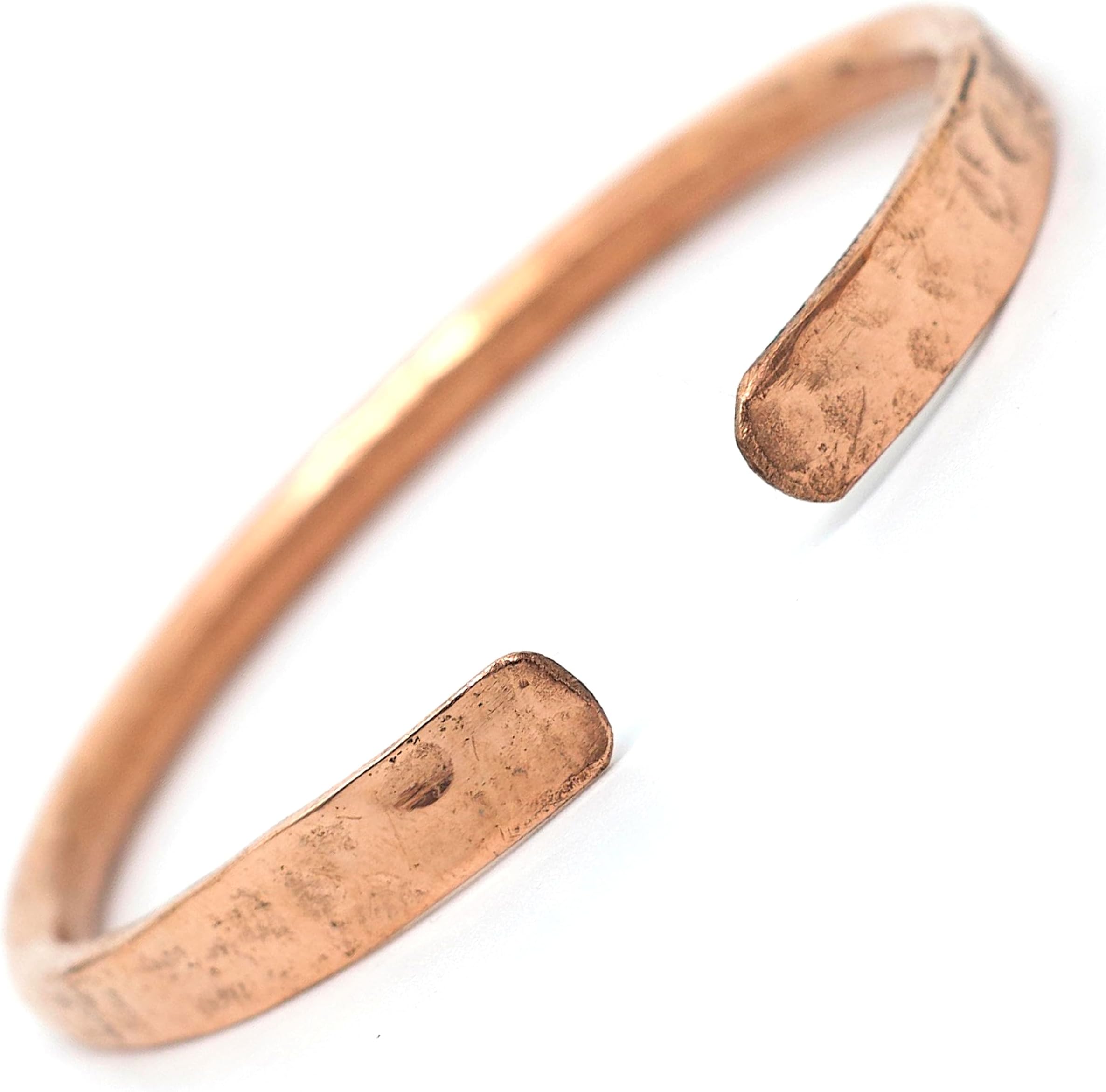 Pure Copper Bracelet Hammered Bangle Adjustable Cuff for men and women Handmade in Nepal Hippie Boho Jewellery
