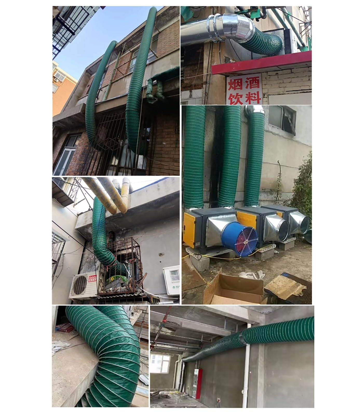 Manguera ignífuga de alta resistencia, conducto de aire flexible para escape y ventilación, conducto de transferencia de refrigeración de frenos, 5 m de longitud