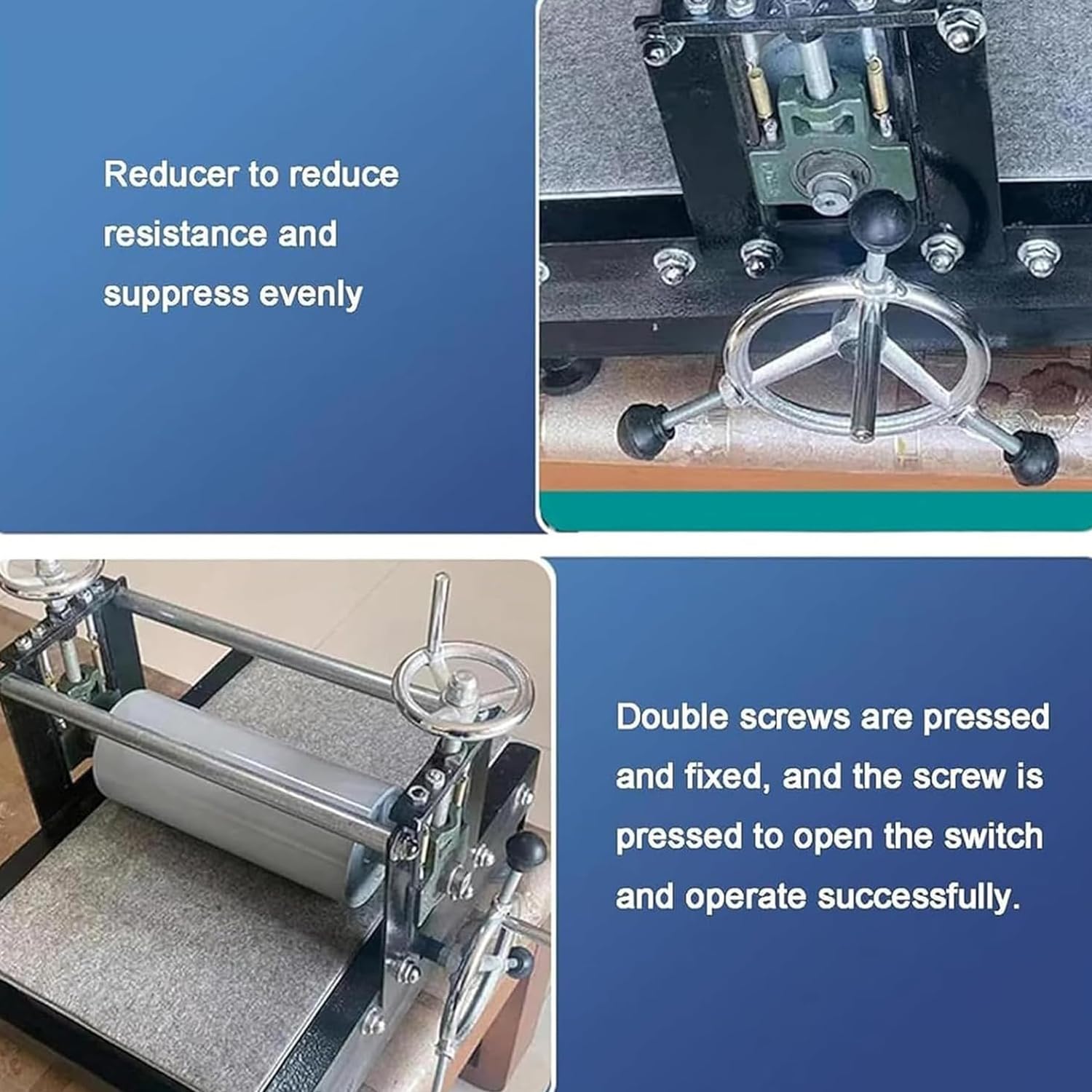 Presse à graver pour la gravure, presse d'impression manuelle avec hauteur réglable, grande volante, zone d'impression de 390 x 543 mm pour gravure sur bois et impression en bloc