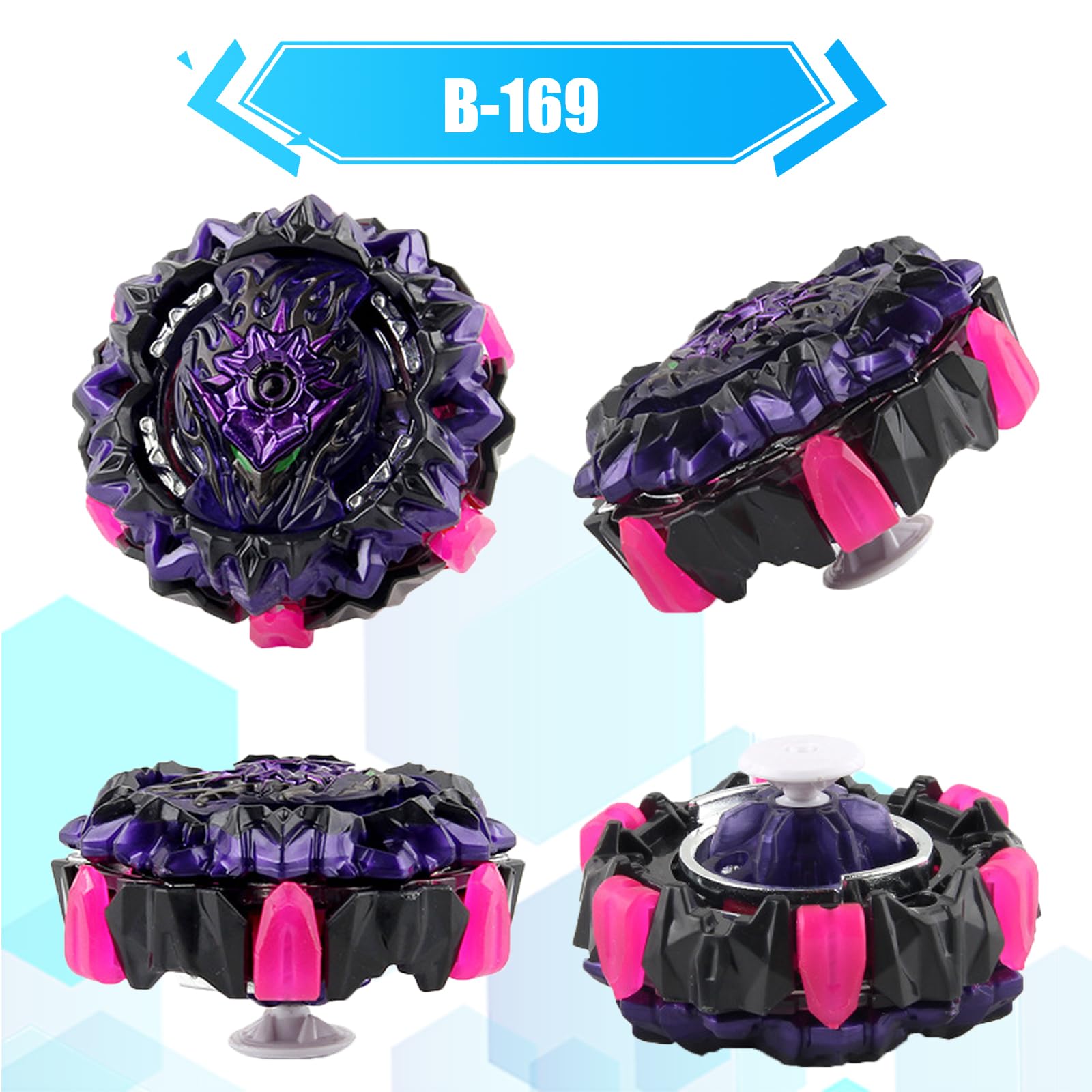 Wotean Gyroscope Turbo 4D Arena Metal Fusion Battle Spinner Kit with Battle Launcher, Gift Set(206+169) - Image 4