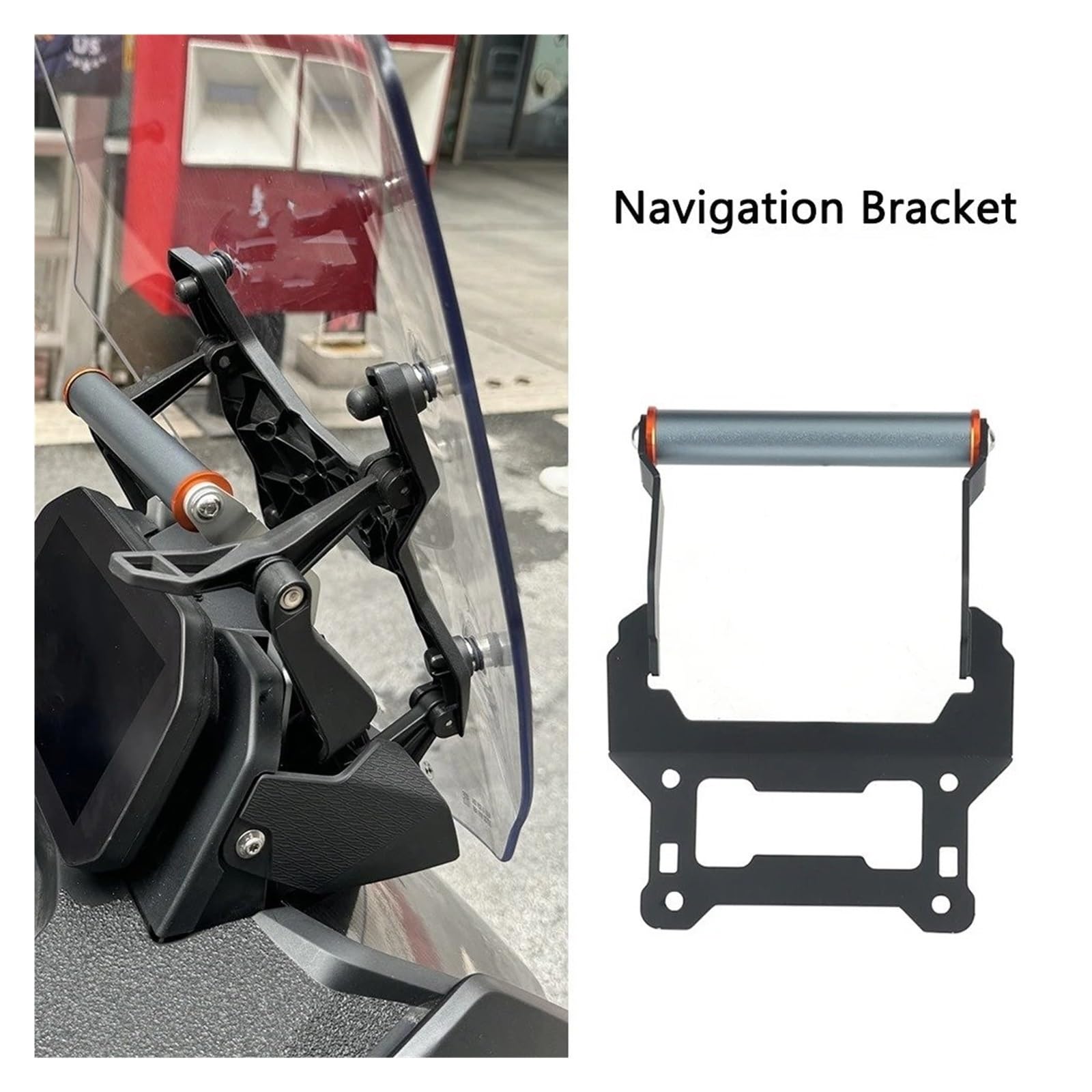 Soporte para Teléfono Móvil De Motocicleta con Soporte De Navegación GPS para C400GT C 400 GT C 400GT 2025 Soporte para Manillar(12mm Silver)