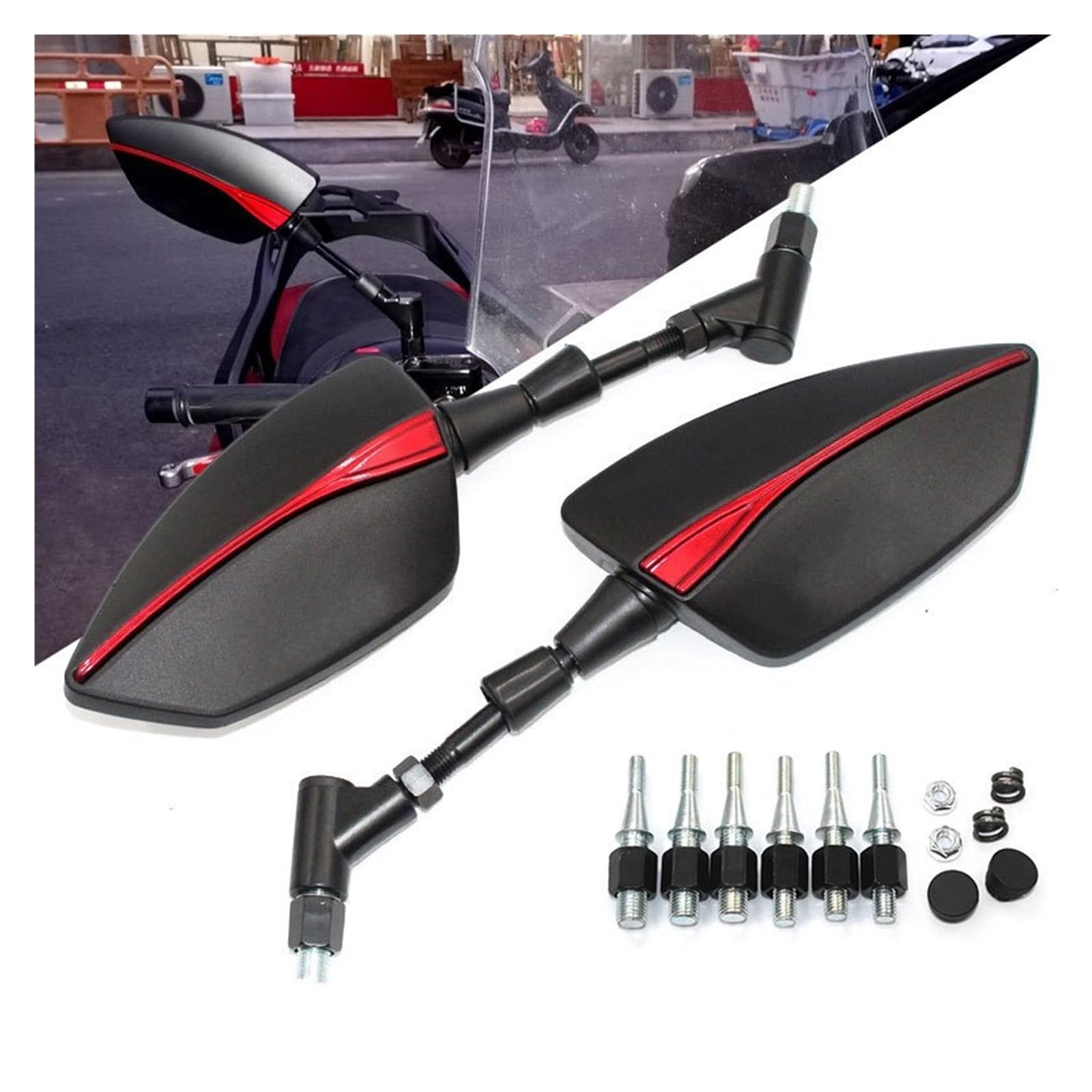 Rétroviseur de Moto Rétroviseur de Moto pour Piaggio MP3 125 250 MP3 300 400 500