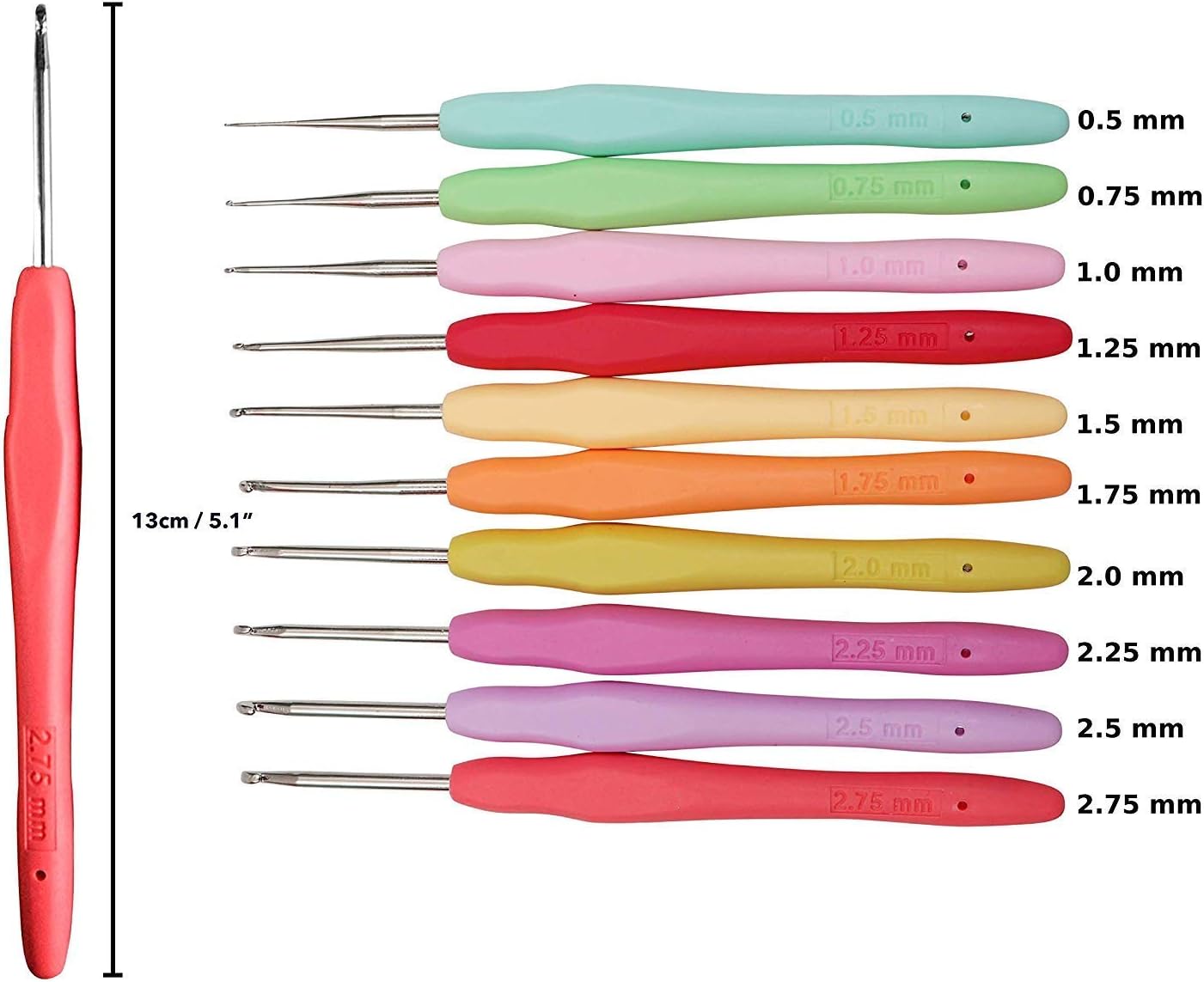 Ergonomic Crochet Hooks & Lace Crochet Hooks Set