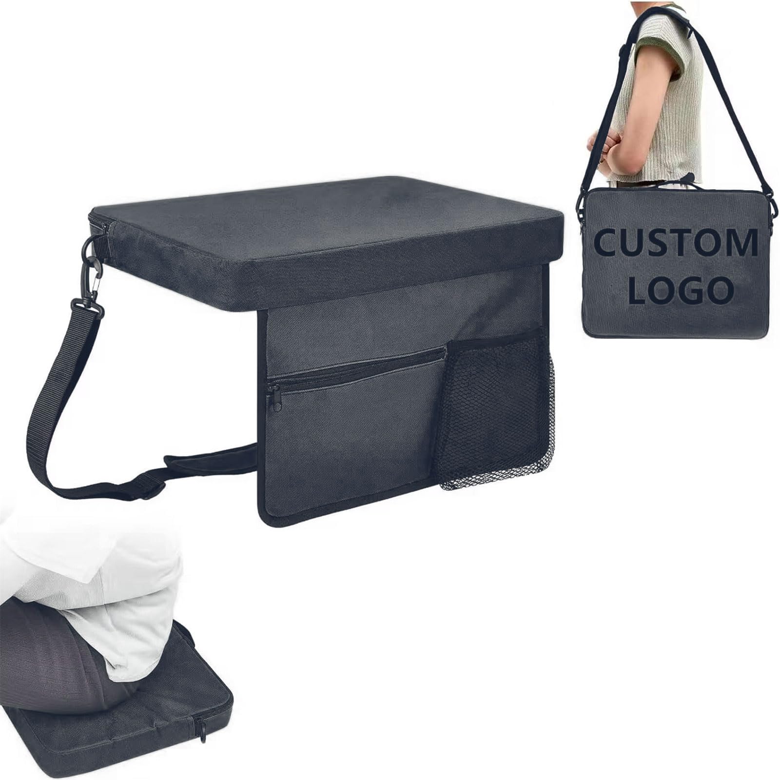 Nucelit Of 2 Sturdy Stadium Chairs Comfortable Padding for Concerts Relaxation Piece Stadium Chair Set