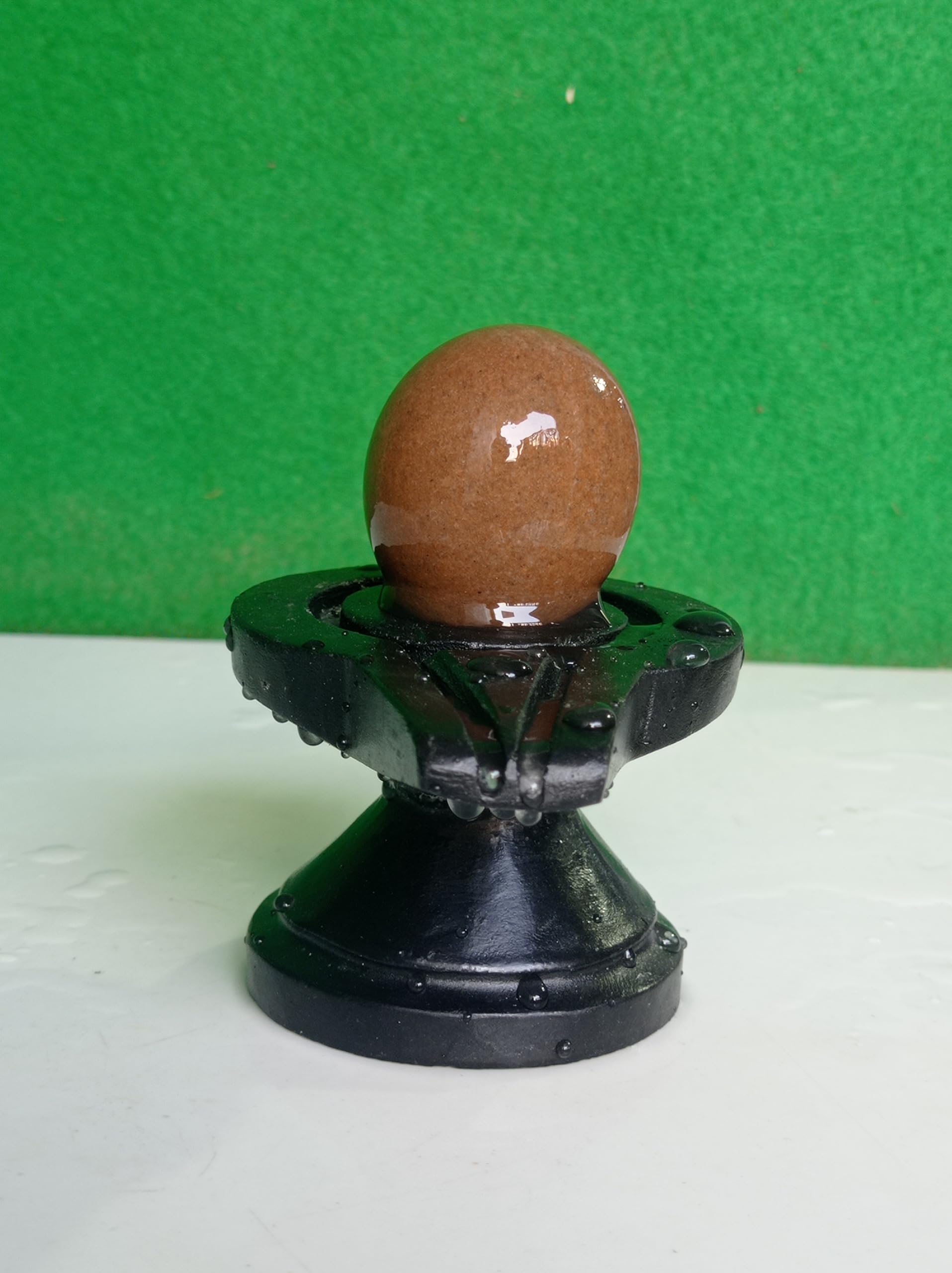 100% Natural & Origanal Narmadeshwar Shivling, Narmada Stone Bana Lingam, 2inch Shivling and 4inch Jaladhari Idole for Home Temple Puja (108) [Size: 2 x 4]