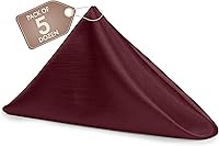 Vista 510 de Ultimate Textile -1 docena - Reversible Shantung Satin - Majestic - Servilletas de tela Majestic de 17 x 17 pulgadas color azul pizarra