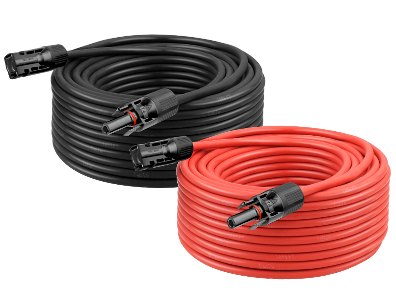 Amazon.com: Kimbluth 10 AWG Solar Extension Cable 50FT Black +