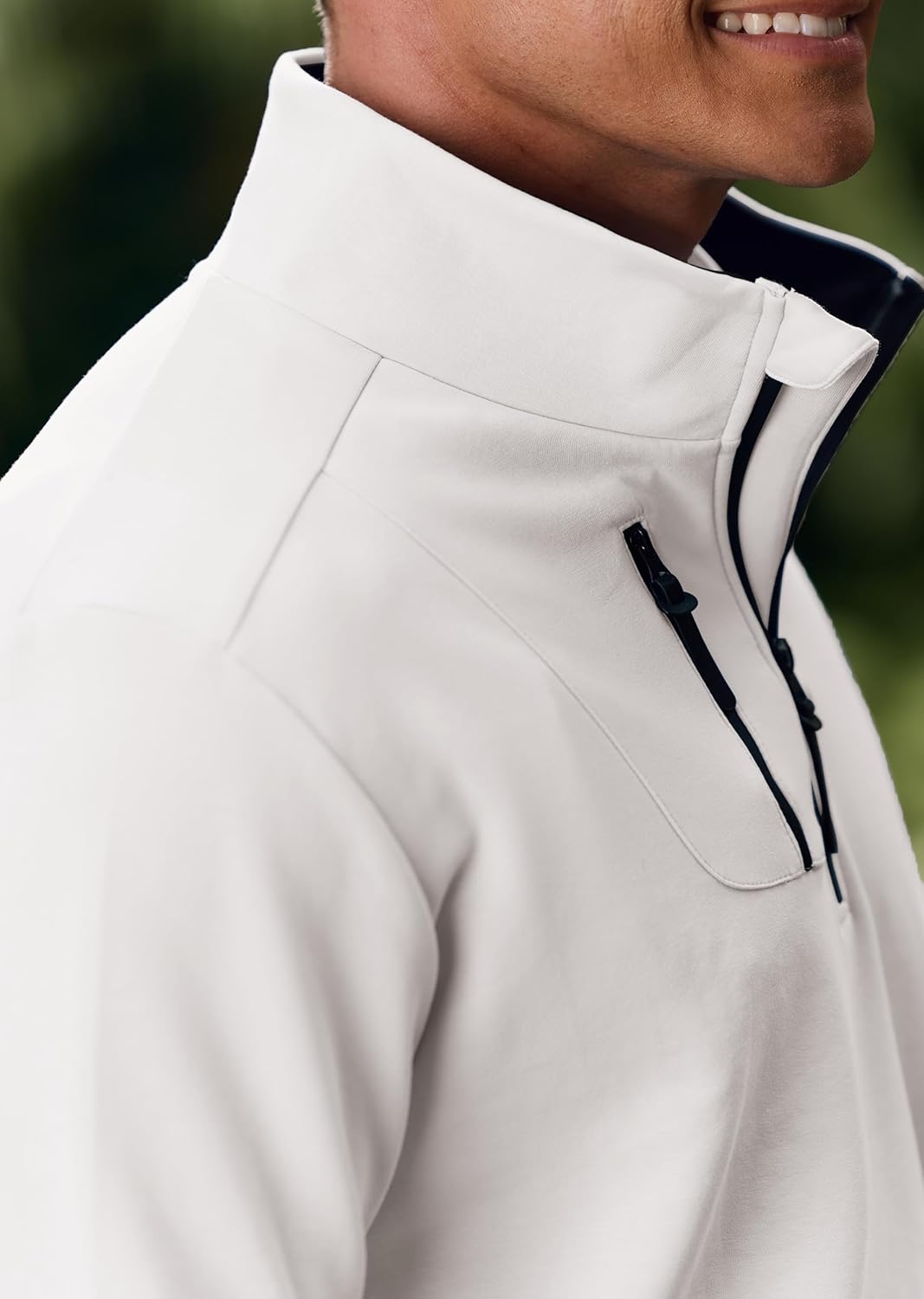 Men's Golf Pullover Quarter-Zip Long Sleeve Sport Shirt with Chest Pocket (S-XXL) - Image 7