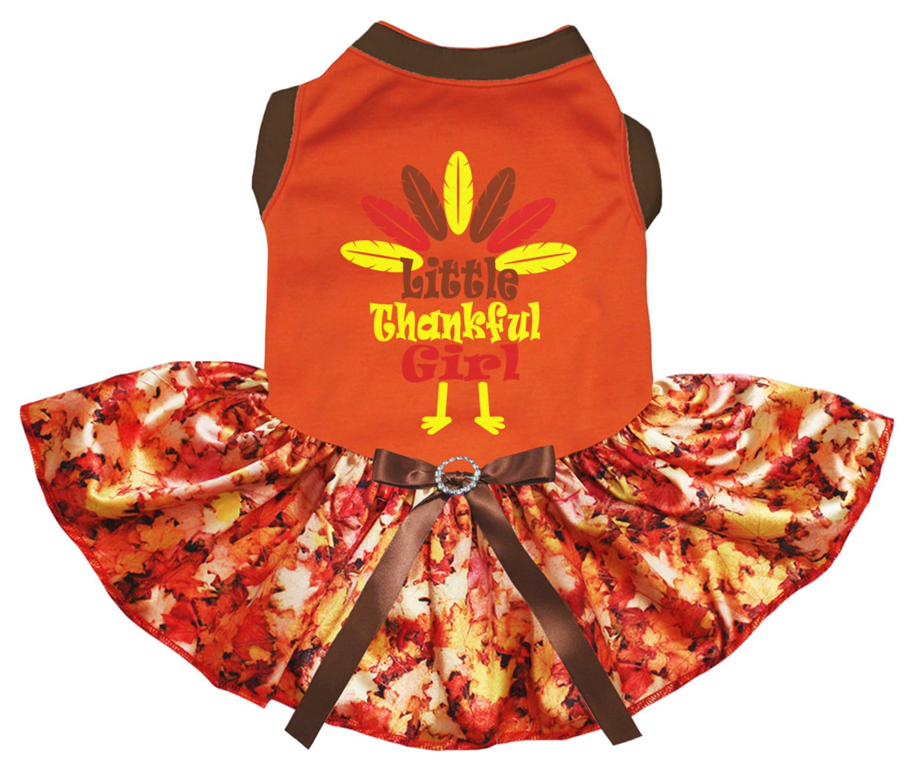 Robe pour chiot Turquie orange motif érable taille M pour choyer votre petit compagnon