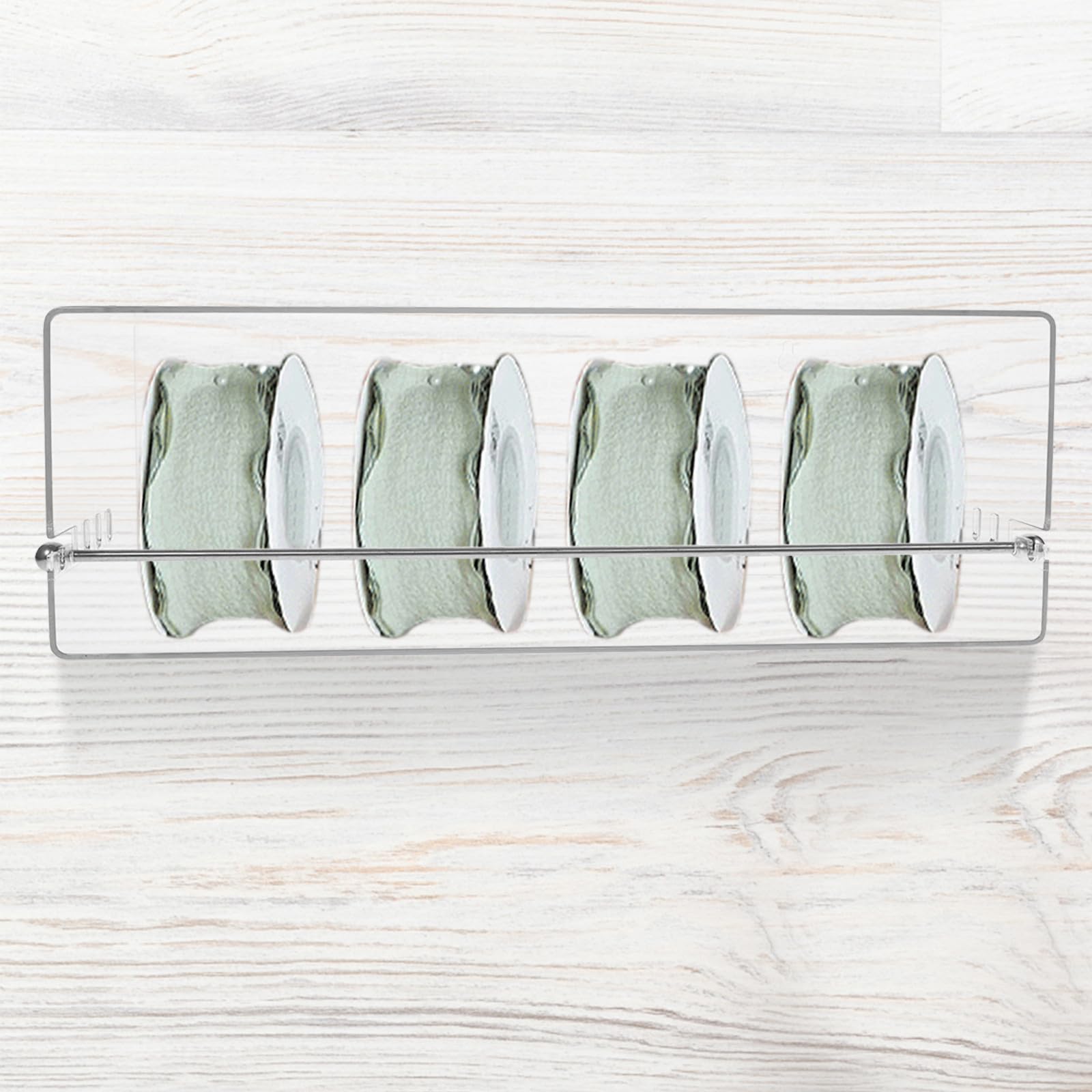 LIFKOME Scatola Organizer per Nastri in Plastica Porta Nastri da Bricolage per Craft Room e Negozi per Appassionati di Crafting