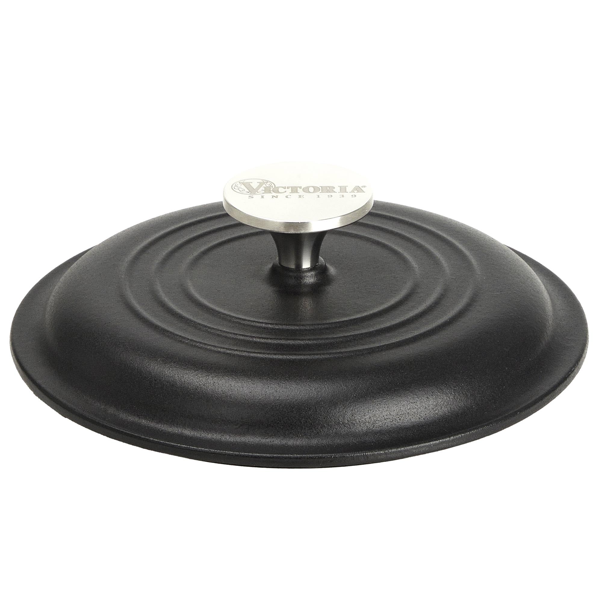 Victoria Cocotte Induction Fonte Émaillée 20cm, Dutch Oven 1,9L, Four Hollandais Sans PTFE et PFOA, Convient pour Feu, Barbecue, Four, Vitrocéramique, Gaz