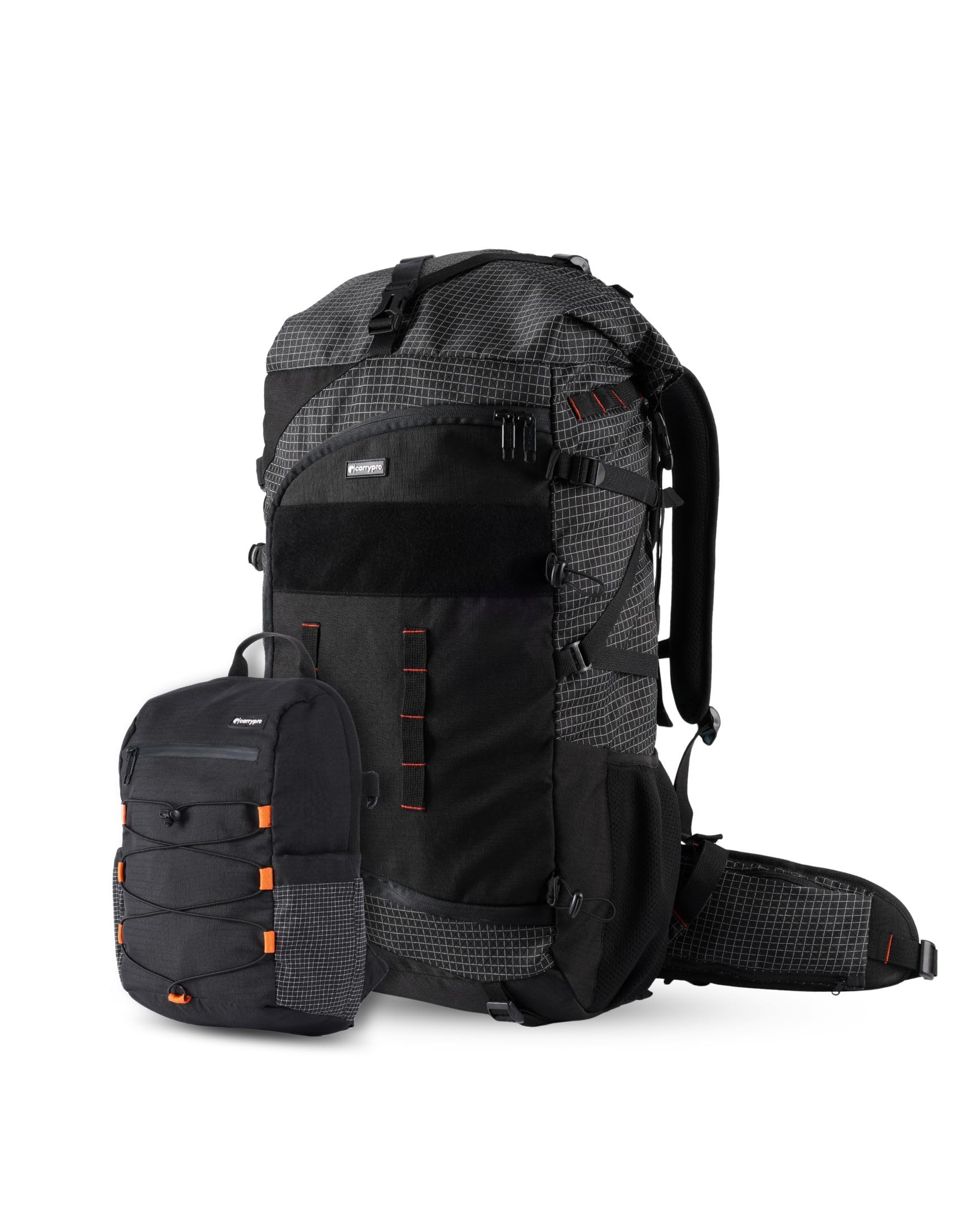 CarryPro NOMAD 65L+ Travel Backpack Large Capacity Hiking & Travel Rucksack Durable Water Resistant Multi Compartment Trekking Bag with Padded Shoulder & Back Support-picture-43
