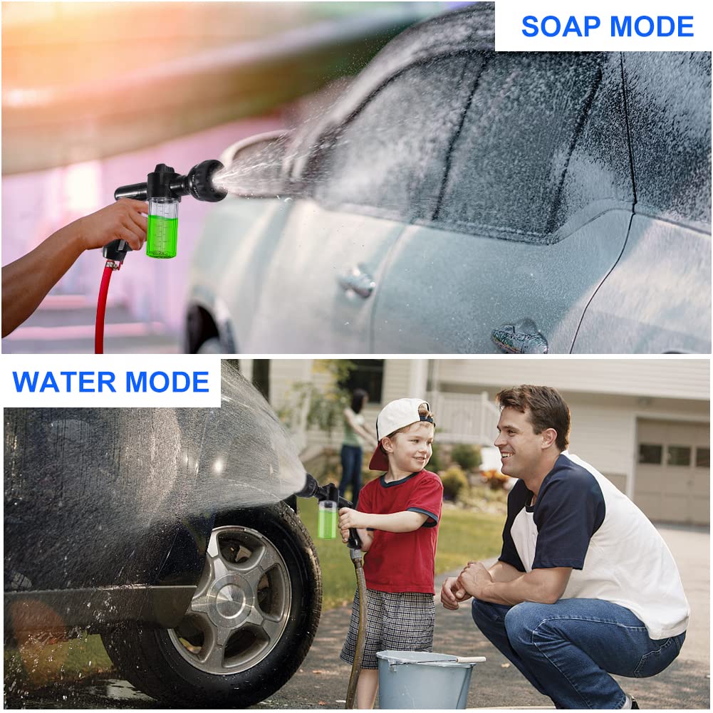 Buy Car Wash Nozzle, Willcrew High Pressure Hose Nozzle Sprayer 8 Way