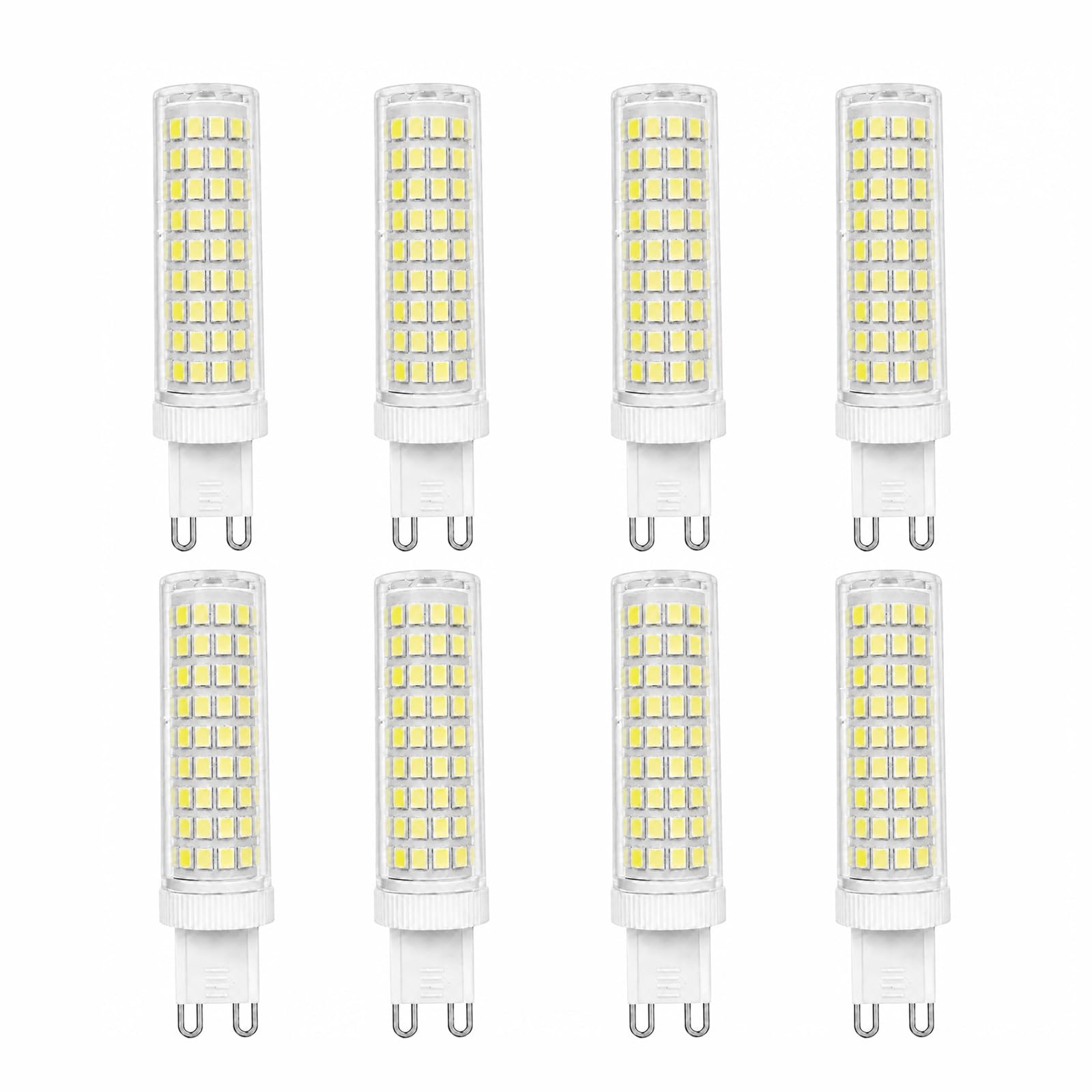 Bombilla LED G9 para Araña 15W, Equivalente a 120W Halógena, 1000LM, Sin Parpadeo, IRC≥80+, No Regulable, Cerámica(Natural white 4000K)