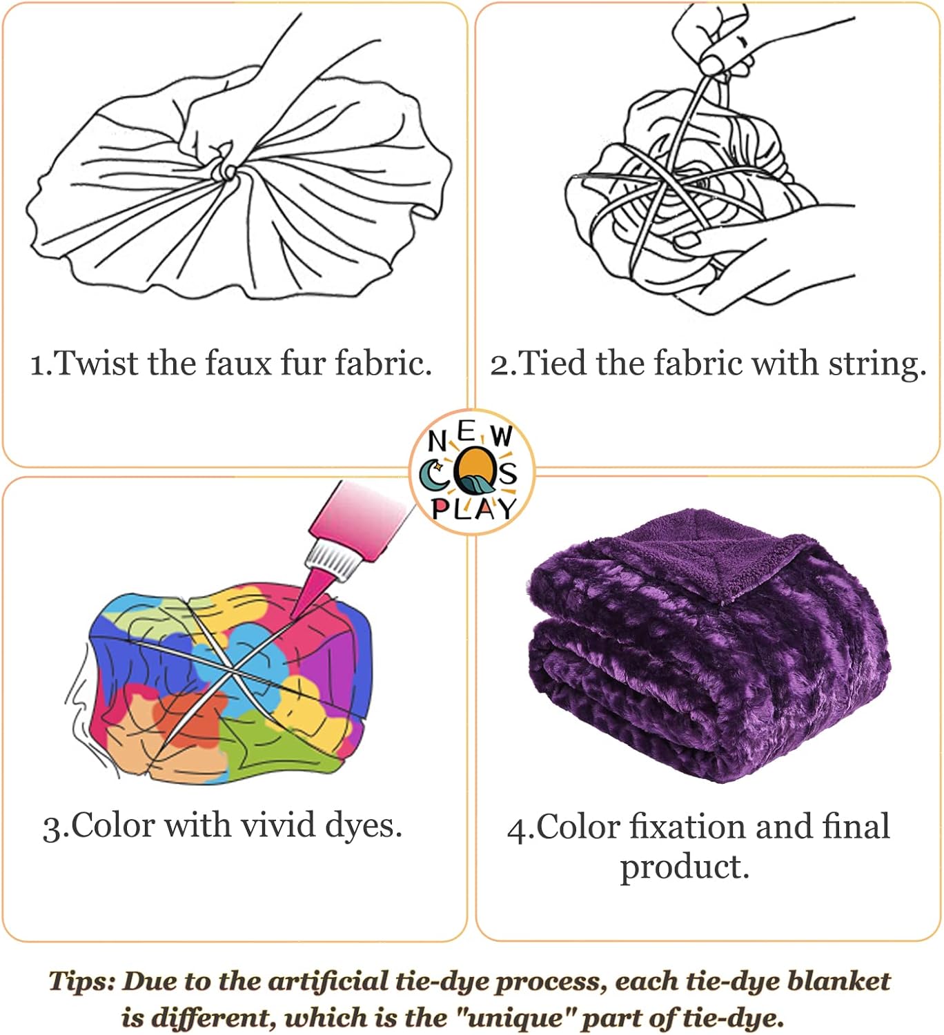 NEWCOSPLAY Super Soft Faux Fur Blanket Twin Size Dark Purple Sherpa Fuzzy Plush Warm Blanket for Sofa Bed (Dark Purple, Twin(60"x80")) - Image 6