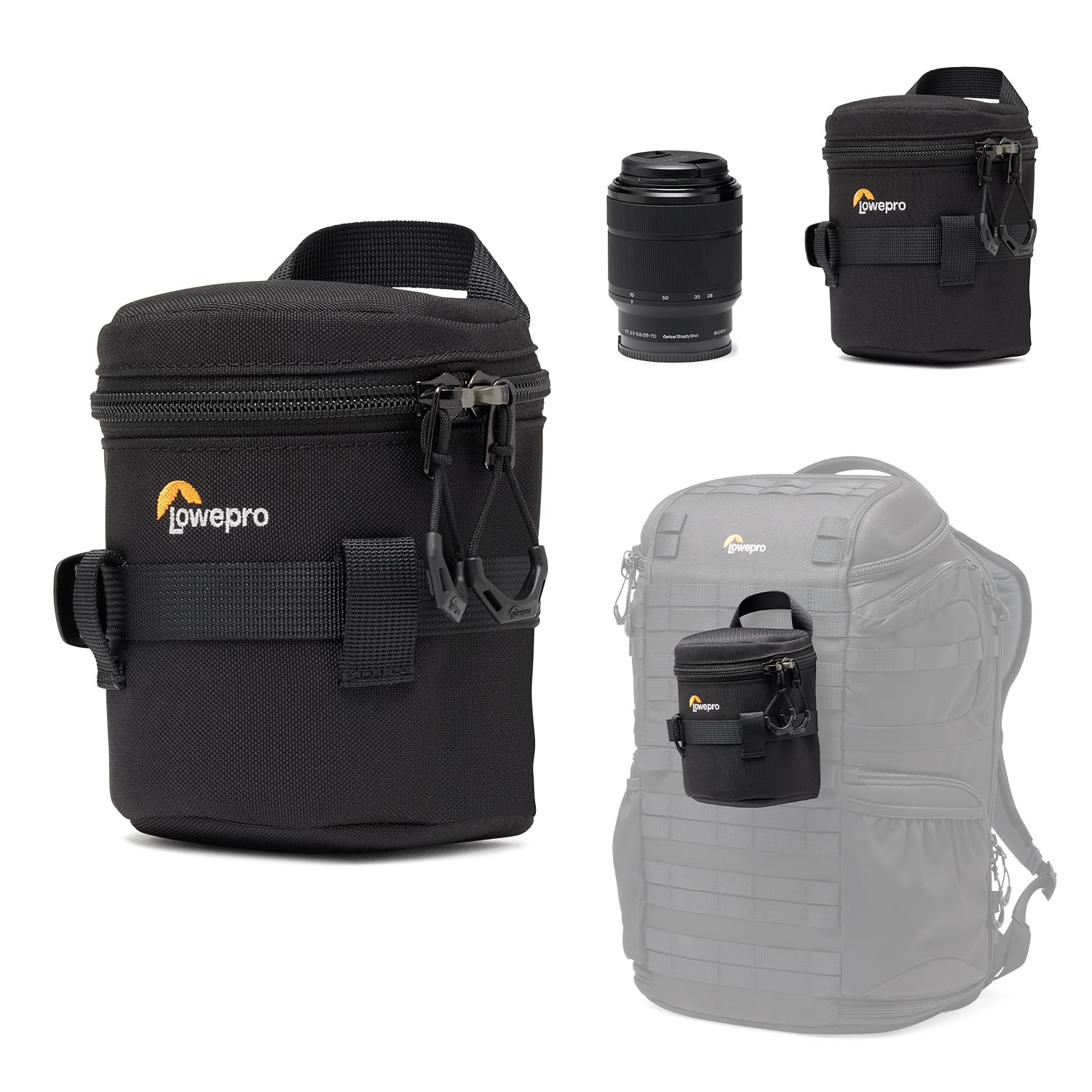 Lowepro ProTactic LCS 9 x 13 III Camera Lens Case, Camera Lens Pouch Bag, fits 24-70mm F/2.8, for DSLR and Mirrorless Cameras, Vol-0.5L Dim: 13x9x9cm, Camera Bag, for Photographer/Videographer