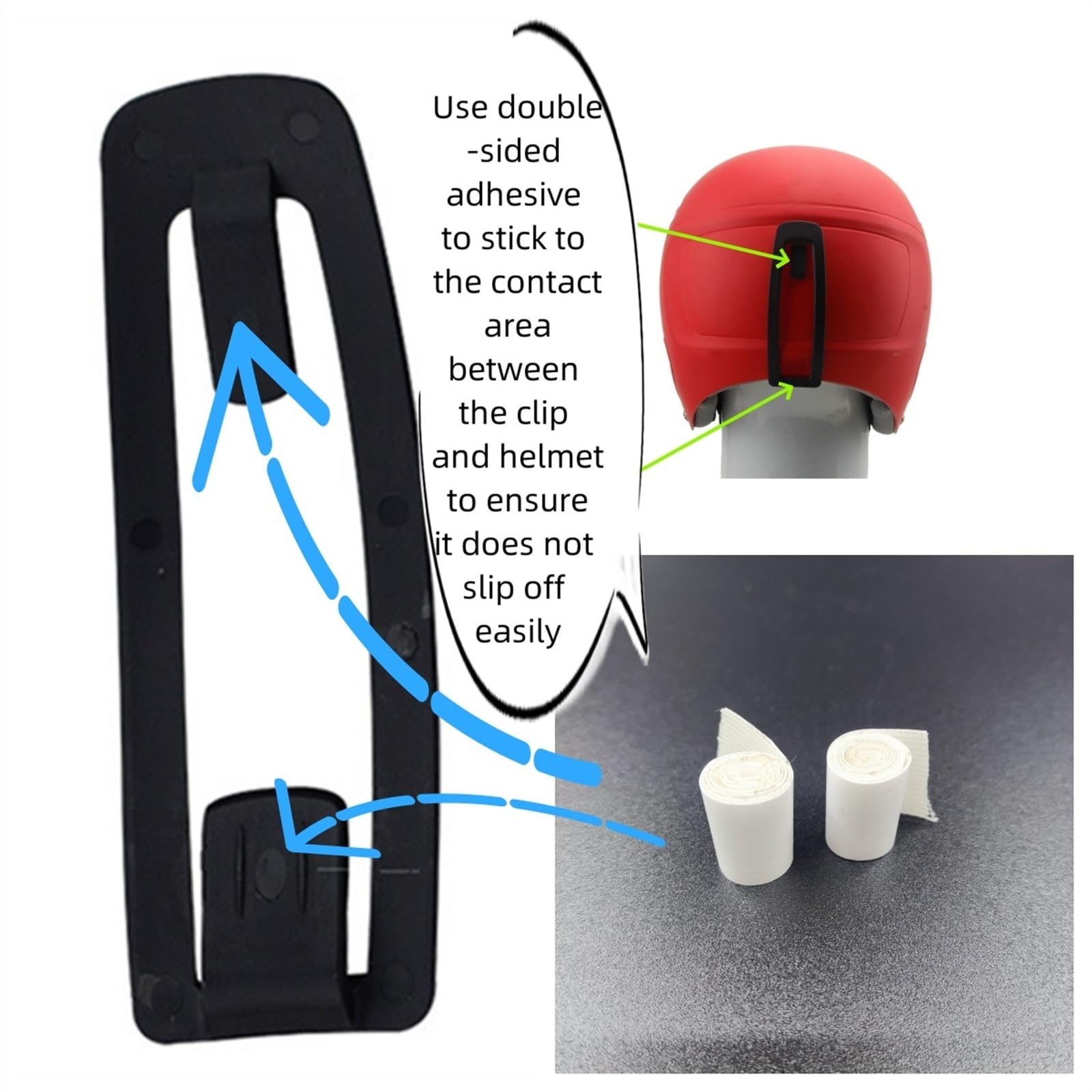 SSFRI Universal Ski Helmet Accessories Helmet Goggles Belt Clip Goggles Belt Buckle