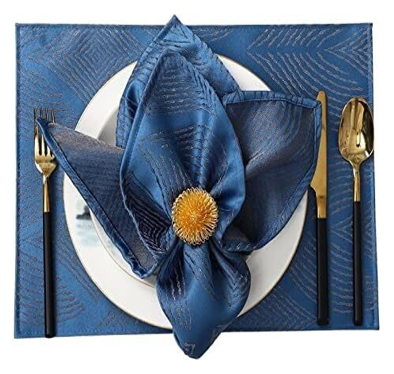 Tovaglioli di Stoffa, Tovaglioli di Stoffa for la Cena Tovaglioli Prodotti Cotone Lino Strofinaccio da Cucina Strofinaccio Tovaglia Set da tavola for Posate for Matrimonio(1(Without Buttons))