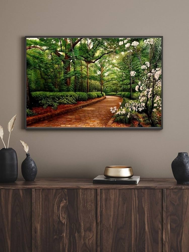 Soulhouse Enchanted Forest Path Poster - Serene Nature Landscape Soulhouse Enchanted Forest Path Poster - Serene Nature Landscape