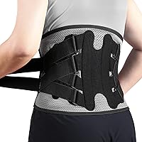 Vista 1 de NEENCA Soporte lumbar ajustable para aliviar el dolor de espaldalumbarcintura, cintura con estabilizadores de resorte para lesiones, hernia