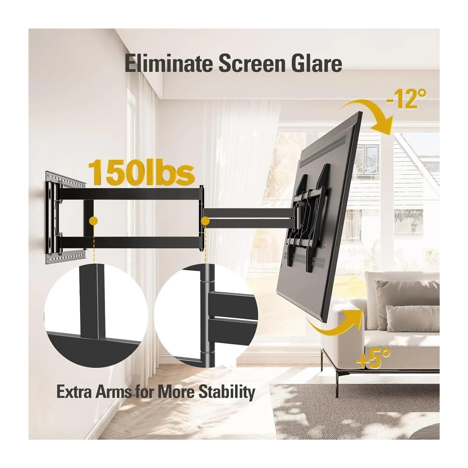 Soporte De Pared For TV De Brazo Largo
