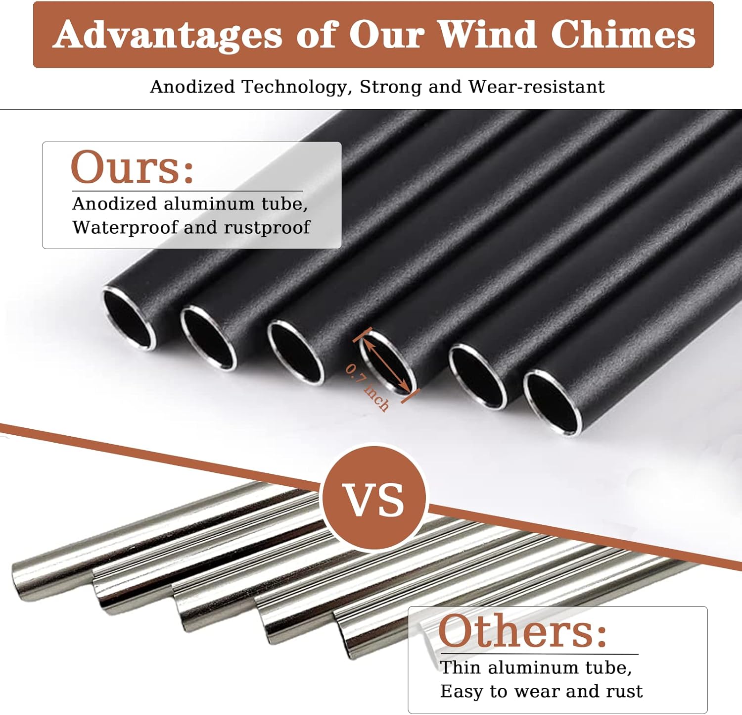 Memorial Sympathy Wind Chimes, Sympathy Gift Baskets in Memory of a Loved One Mother Father for Memorial/Bereavement/Condolence, 30" Wooden - Image 4