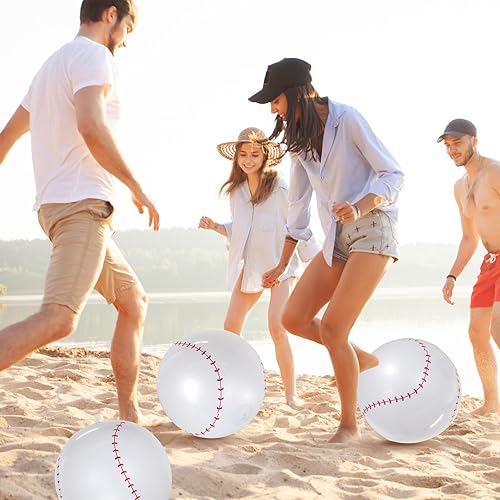 Miniatura 5 de 6 pelotas de fútbol inflables gigantes, pelotas de fútbol inflables de 16 pulgadas, pelotas de playa de verano, accesorios de juegos deportivos para