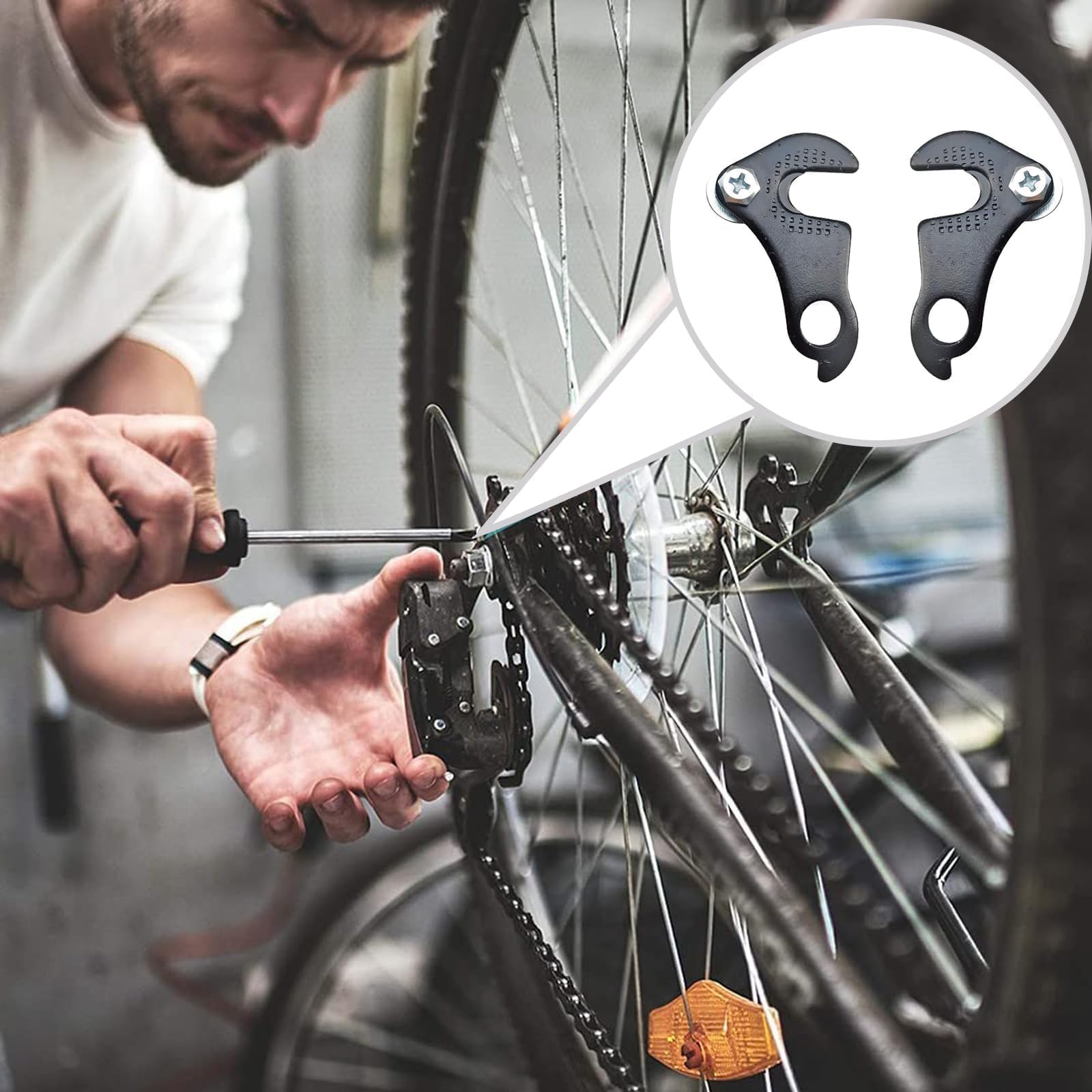 Fahrrad Schaltauge Universal Kompatibel mit Shimano MTB Aufhäng 2 Stück