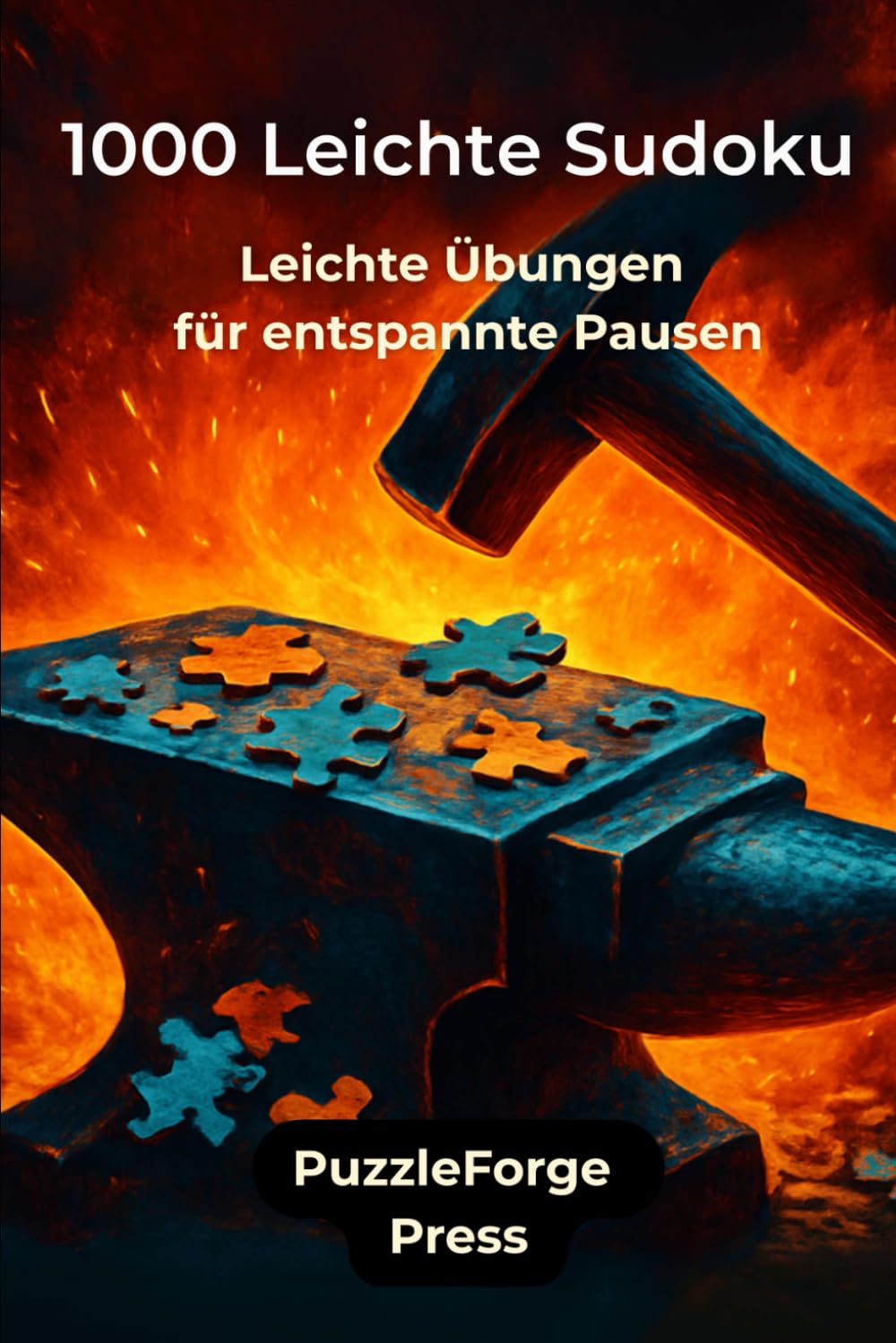 1000 Leichte Sudoku: Leichte Übungen für entspannte Pausen (PuzzleForge™ Sudoku Leicht Schmiede-Reihe – Entspanntes Gehirntraining mit klaren Rätseln)