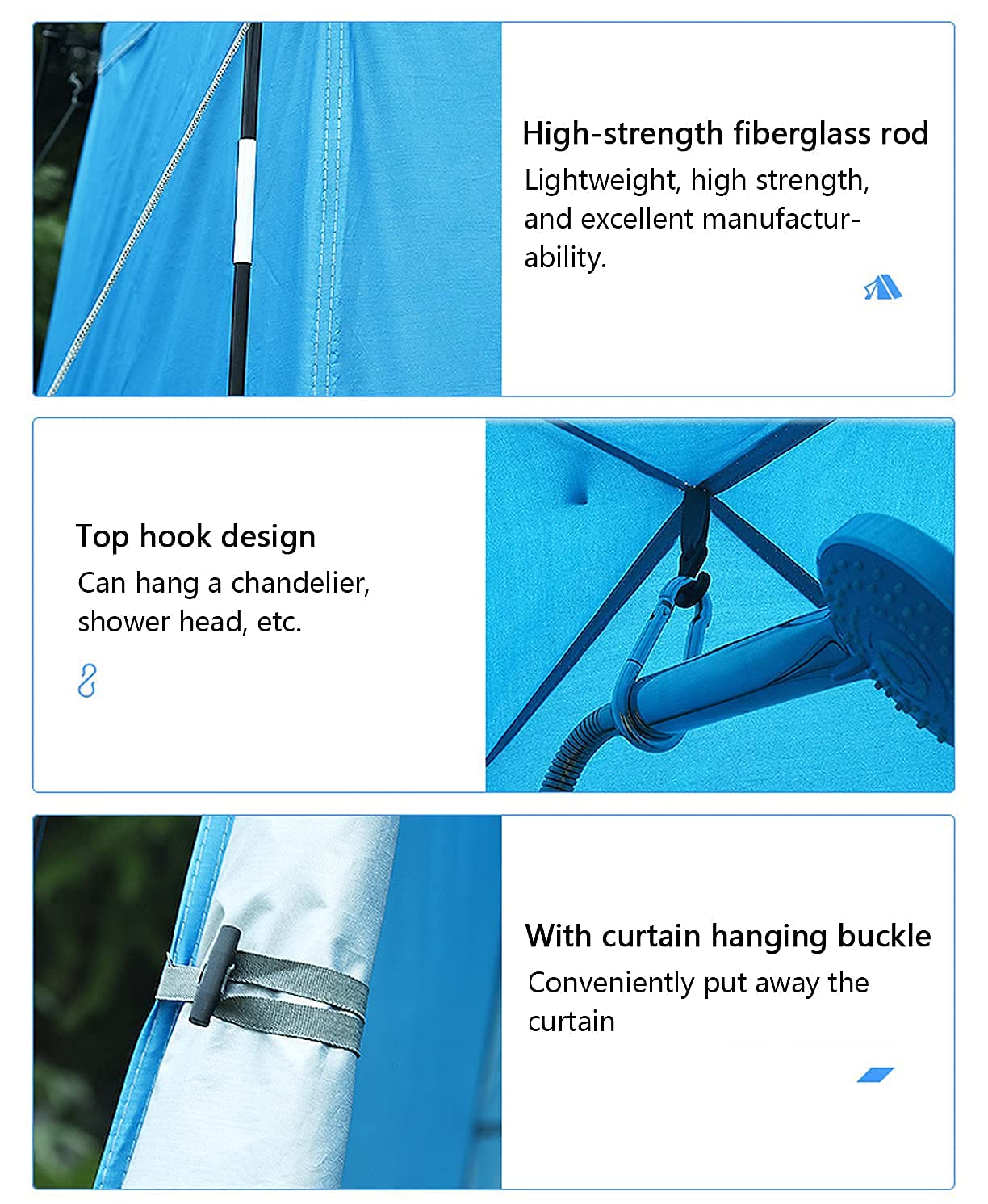 Doccia Privacy Tenda per Toilette Spogliatoio Tenda per Privacy - Tenda per Doccia Esterna Portatile istantanea, WC da Campo, Riparo dalla Pioggia per Campeggio e Spiaggia