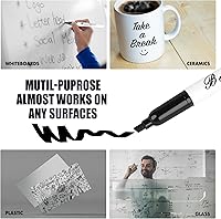 Vista 4 de Black Dry Erase Markers, Low-Odor, 108 Count, Chisel tip, Perfect for Writing on Whiteboards, Dry-Erase Boards, Glass, School Office Supplies