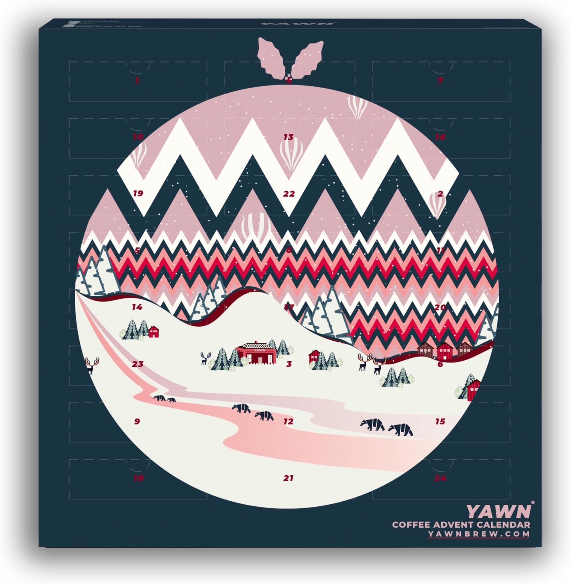 Yawn Coffee Advent Calendar - Easy Brew Drip Bags, Fresh Speciality Coffee