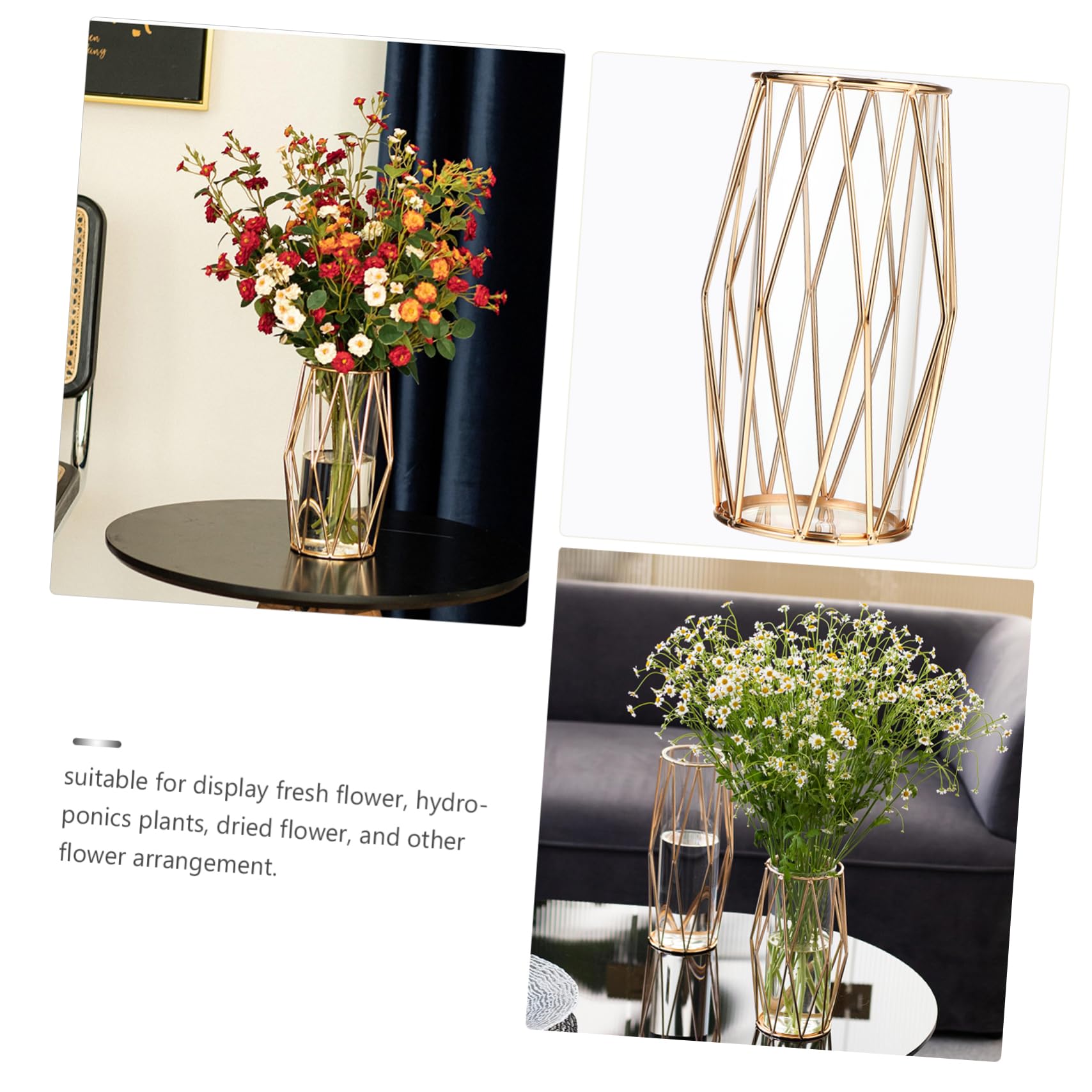 Set De 6 Vases Transparents En Plastique – Design Moderne Pour Fleurs, Bulbes, Décoration Table