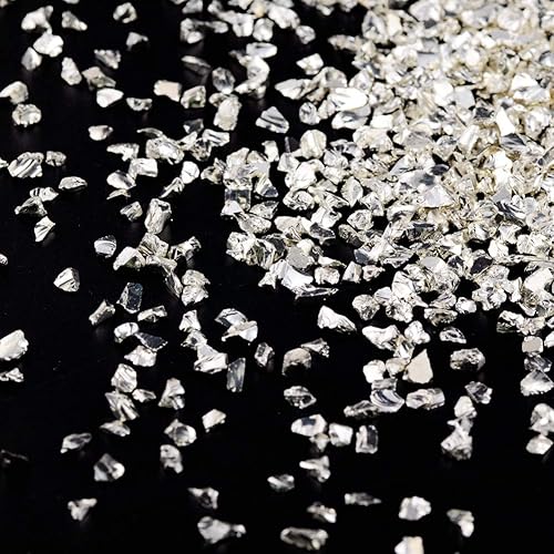 Brillantinas metálicas irregulares de vidrio triturado, espolvorea con purpurina gruesa, dorado, 3.53oz, 564 532pulgadas, para manualidades, uñas,