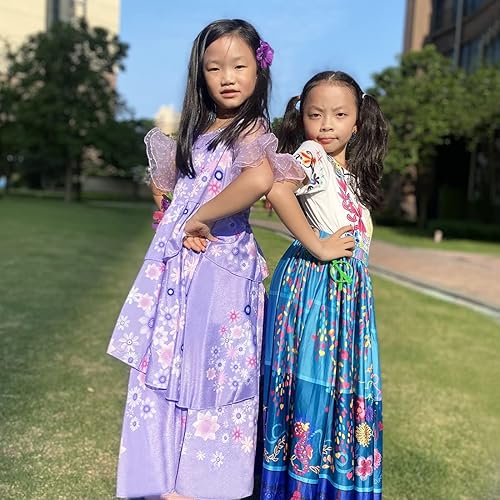 Miniatura 7 de Disfraz de Mirabel para niños, disfraz de princesa mágica Isabela, vestido de fiesta de Halloween