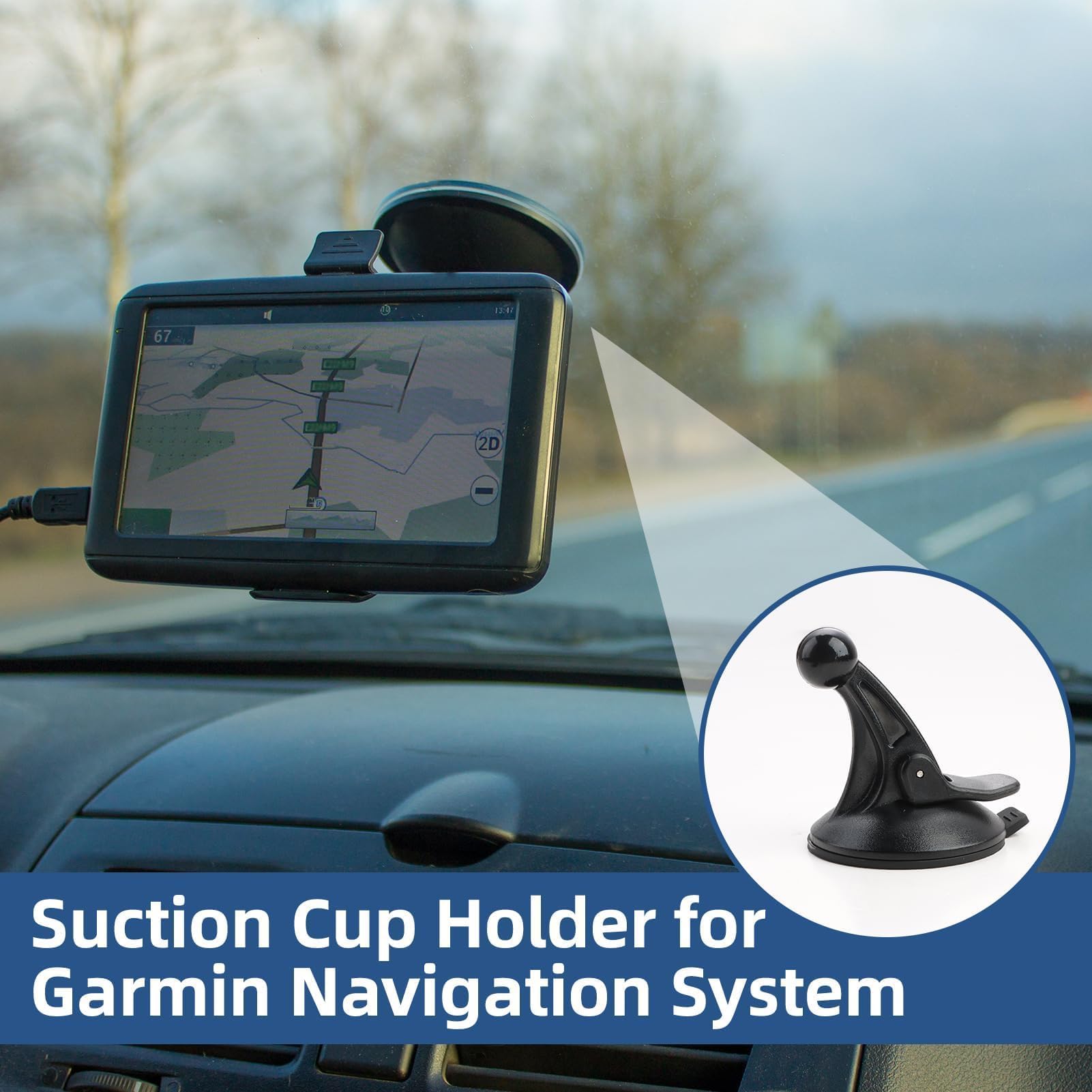 Car Windscreen Suction Cup Mount Compatible With For Garmin Nuvi 14XX - View #10