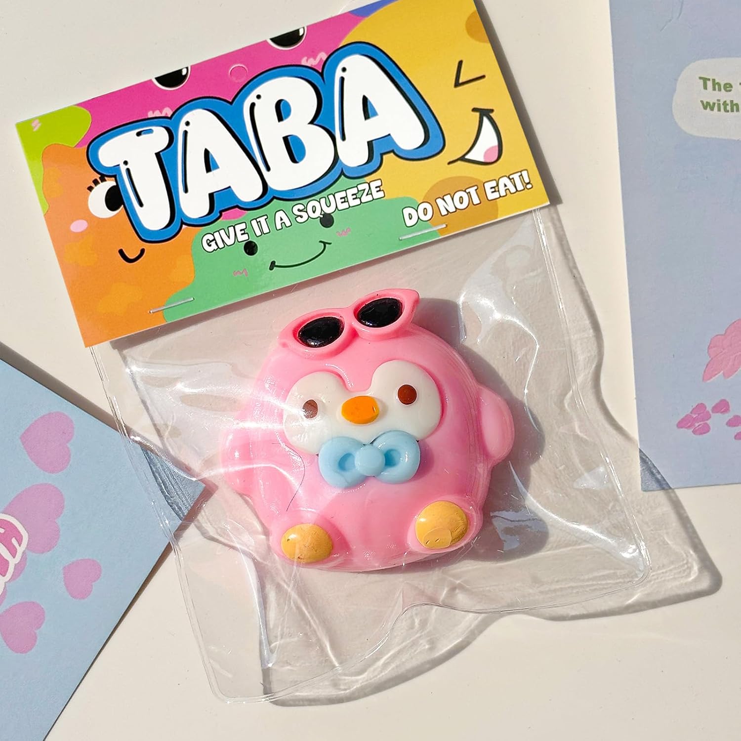 Taba Squishy Toys,Valentines Cat Paw Cute Kawaii Squeeze Toys ,Sticky Squishy Fidget Toys Silicone Squeeze Toy for Stress Relief,Cute Soft Toys,Best Valentines Gift for Anniversary