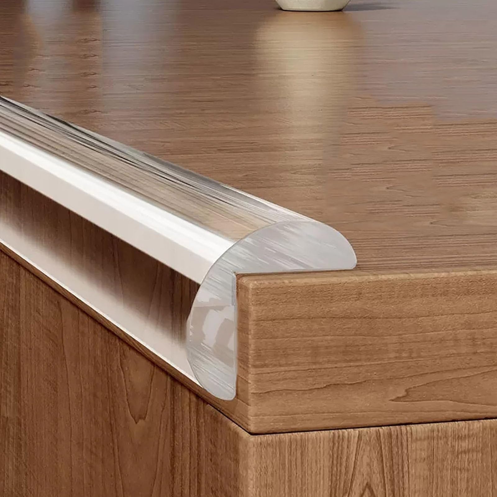 Tira protectora de bordes transparente, protectores de esquinas suaves con adhesivo fuerte, para mesas/muebles afilados/gabinetes/cajones/marcos de puertas, 2 4 6 8m Protector de esquinas de pared a p