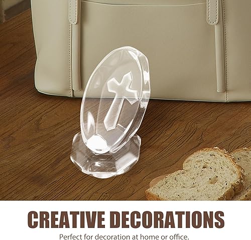 Miniatura 3 de 2 figuras de cruz religiosas de Jesús de pie Crucifijo de pie, adornos de escritorio, pequeñas estatuas decorativas para el hogar y la oficina,