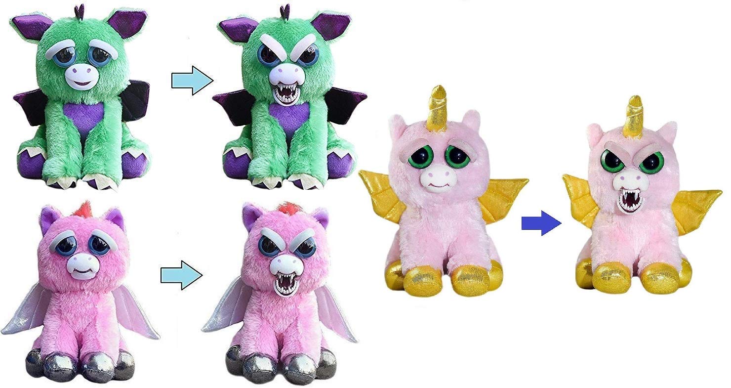 Feisty Pets Mystic Mischief 3-Pack: Dragon, Pegasus, Winged Unicorn