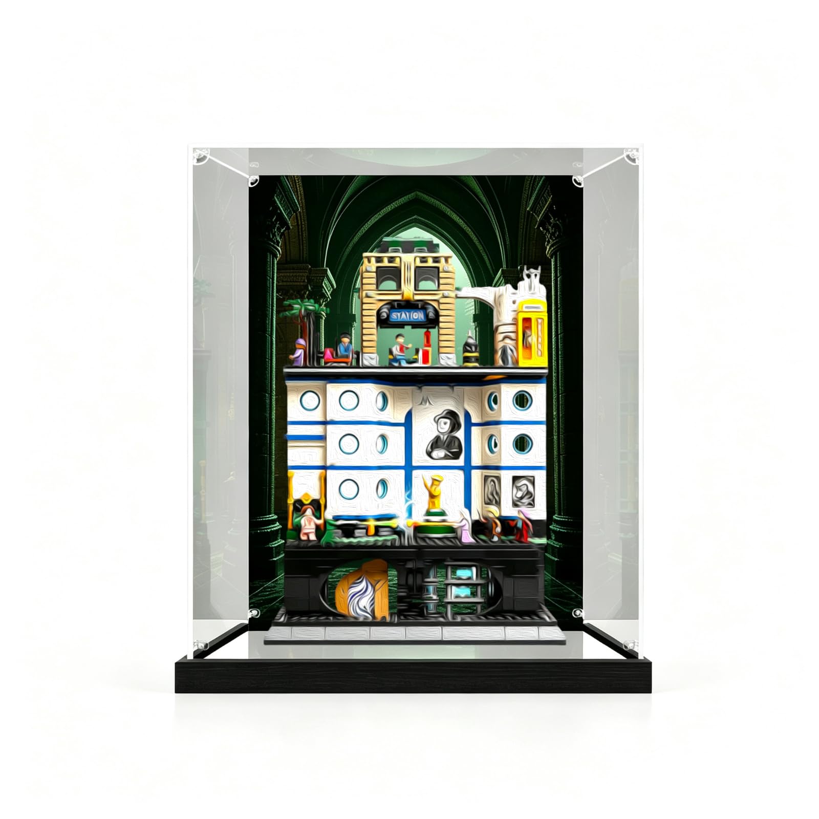 Scatola di visualizzazione acrilica per LEGO 76476 Il Ministero della Magia