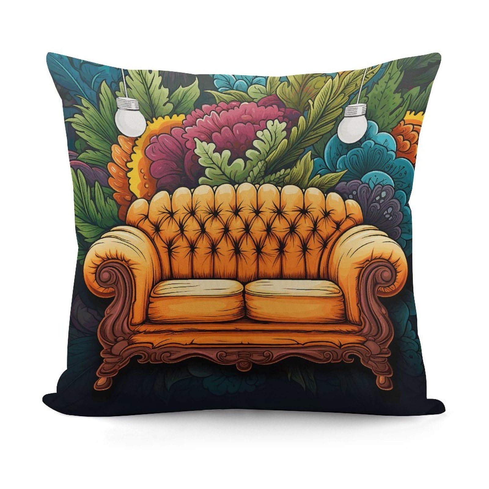 VstaDank Decorative Couch Throw Pillow Covers Luxury Soft Pillowcases Fluffy Plush Accent Pillow Cases Personalized Square Lumbar Pillows Shells for All Seasons 18" X 18"