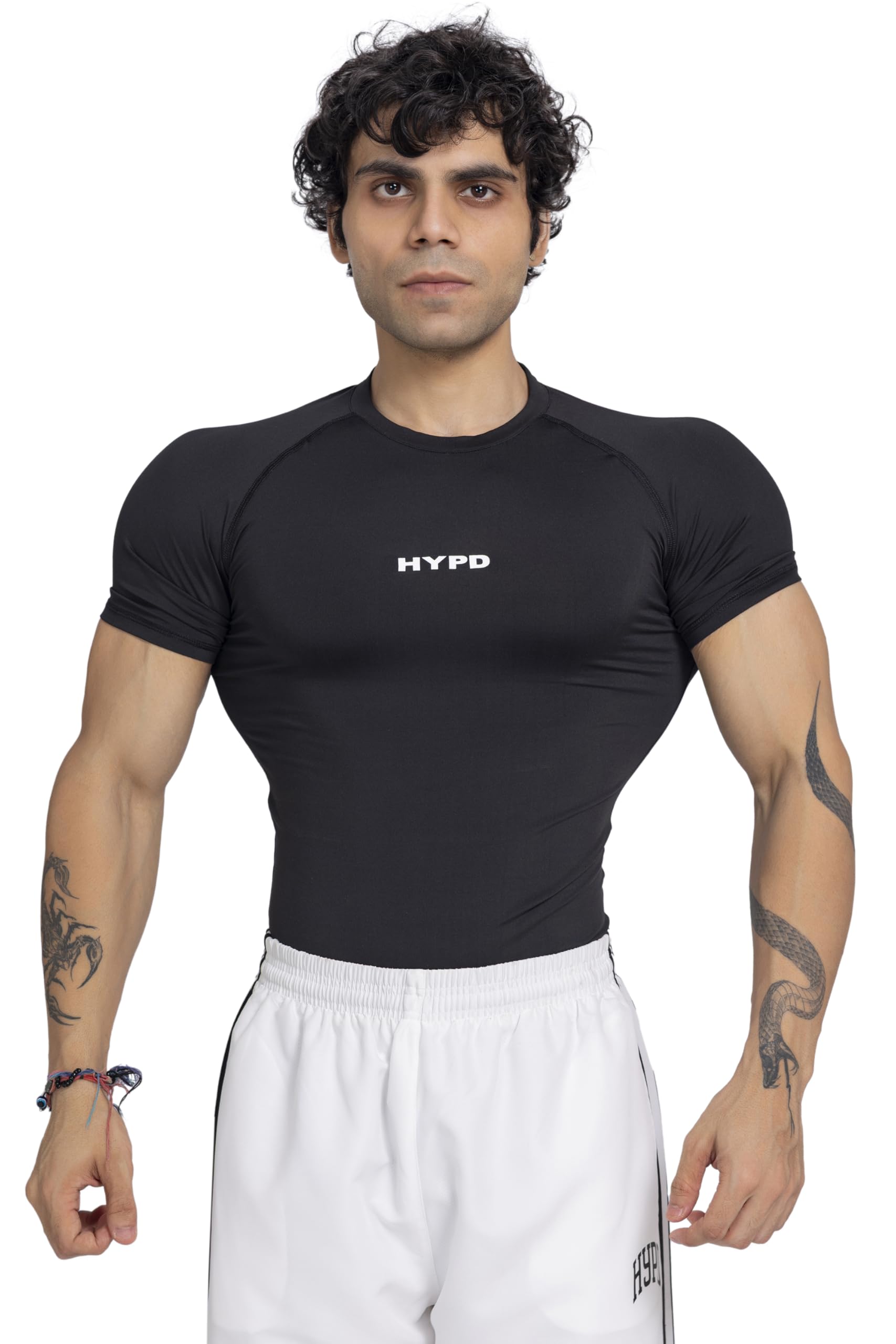 hypd Stealth Compression T-Shirt for Men | Skin Fit Dry Fit T-Shirt | Stretchable Gym & Sportswear | Short Sleeve Activewear for Workout, Running, Fitness & Training-picture-17