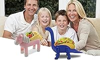 Vista 4 de Paquete de soporte para tacos de unicornio con soporte de tacos de dinosaurio azul para niños