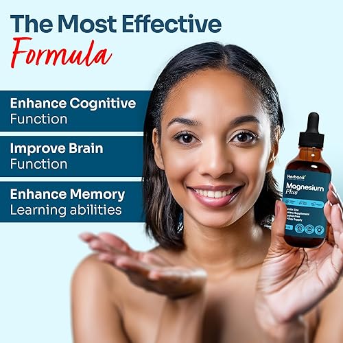 Miniatura 6 de Magnesium Complex Plus Gotas líquidas de 4 onzas líquidas – Citrato de magnesio avanzado, glicinato, L-treonato con vitaminas B6, D, C suplemento –